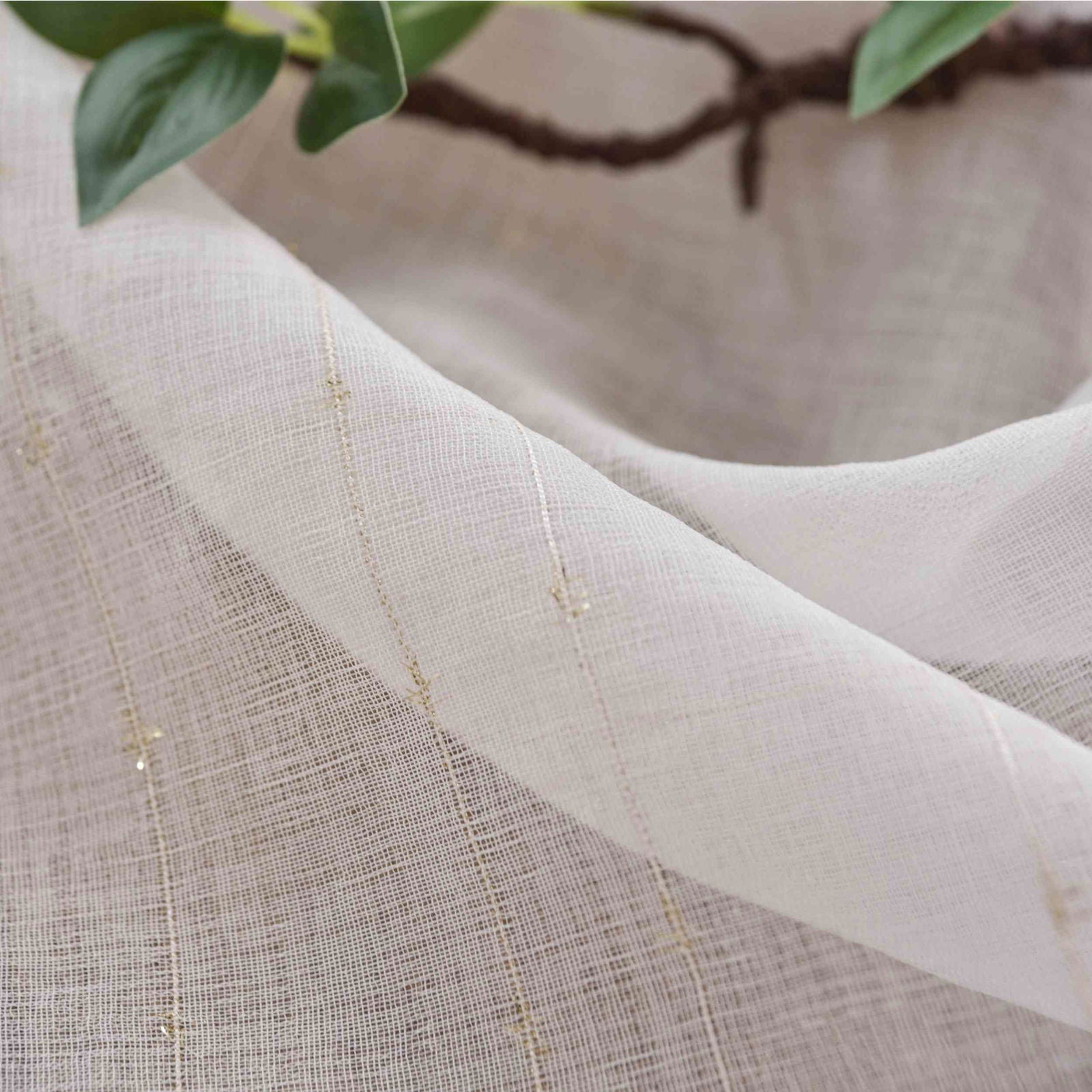 Transparente Gardine HxB 245x145 cm Weiß »DOHA« in Leinen-Optik mit Glänzendem Garn - Moderne Linien-Design, Pflegeleicht 2023490 Gardinenschal Transparente_Gardine_HxB_245x145_cm_Weiss_DOHA_in_Leinen-Optik_mit_Glanzendem_Garn_-_Moderne_Linien-Design_Pflegeleicht_2023490_-_Gardinenbox.de_-_-3692620 | Gardinenbox.de