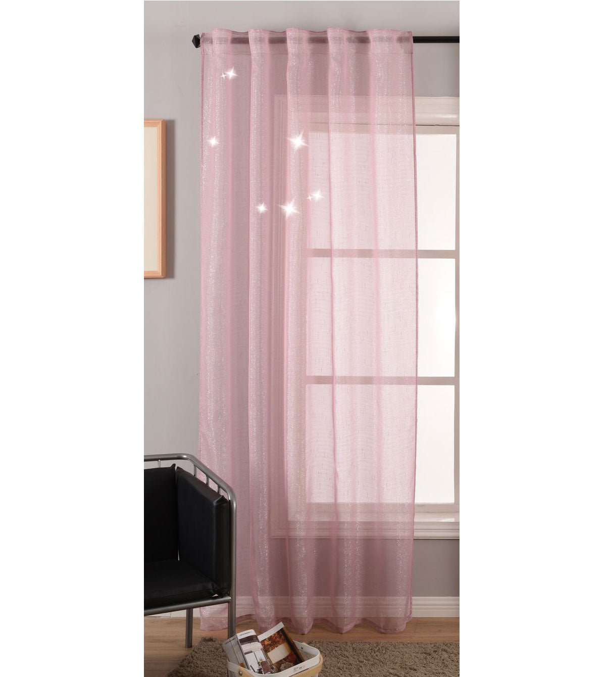 Transparente Gardine Vorhang Schal verdeckte Schlaufen Lurex Garn glänzend (Höhe x Breite cm) 20477 Pink Gardinenschal Transparente_Gardine_Vorhang_Schal_verdeckte_Schlaufen_Lurex_Garn_glanzend_Hohe_x_Breite_cm_20477_-_Gardinenbox.de_-_-3692721 | Gardinenbox.de