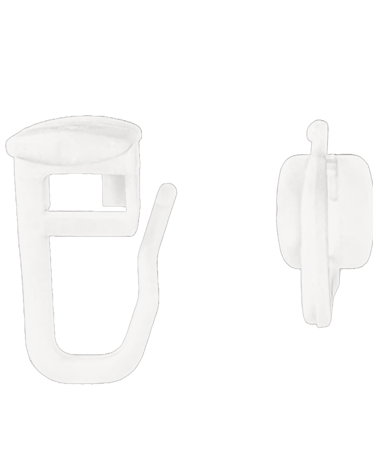 Universal mit F-Haken für Vorhangbefestigung - 100 Stück, 11x9mm Kopf, 25mm Höhe, Kunststoff, Weiß 410 Gardinen Zubehör Universal_mit_F-Haken_fur_Vorhangbefestigung_-_100_Stuck_11x9mm_Kopf_25mm_Hohe_Kunststoff_Weiss_410_-_Gardinenbox.de_-_-3692888 | Gardinenbox.de