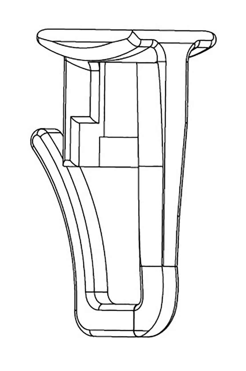 Universal mit F-Haken für Vorhangbefestigung - 100 Stück, 9x10mm Kopf, 23mm Höhe, Kunststoff, Weiß 409 Gardinen Zubehör Universal_mit_F-Haken_fur_Vorhangbefestigung_-_100_Stuck_9x10mm_Kopf_23mm_Hohe_Kunststoff_Weiss_409_-_Gardinenbox.de_-_-3692913 | Gardinenbox.de