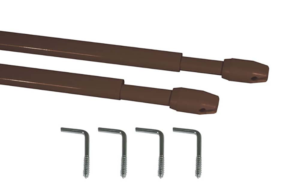 Vitragestangen 2er-Pack mit Schrauben 110 Braun 60-110 Gardinen Zubehör Vitragestangen_2er-Pack_mit_Schrauben_110_-_Gardinenbox.de_-_-3693509 | Gardinenbox.de