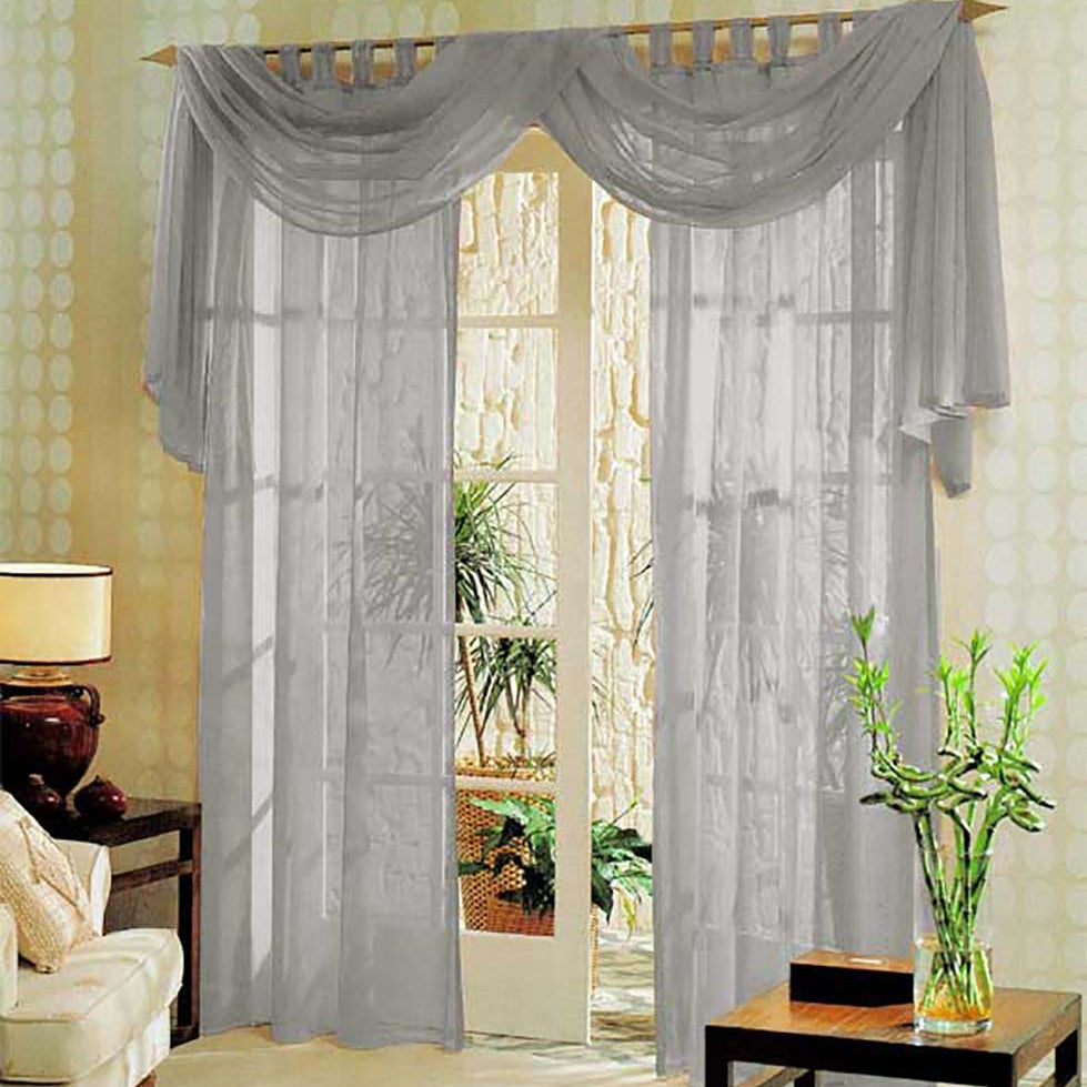 Voile komplett GARDINEN SET 3tlg. 60999 Grau Gardinen Set Voile_komplett_GARDINEN_SET_3tlg._60999_-_Gardinenbox.de_-_-3693559 | Gardinenbox.de