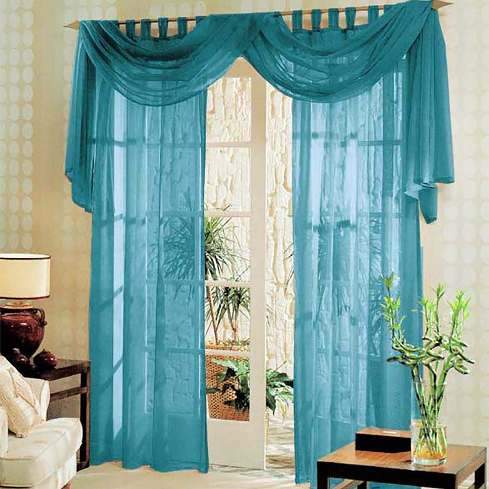 Voile komplett GARDINEN SET 3tlg. 60999 Türkis Gardinen Set Voile_komplett_GARDINEN_SET_3tlg._60999_-_Gardinenbox.de_-_-3693570 | Gardinenbox.de