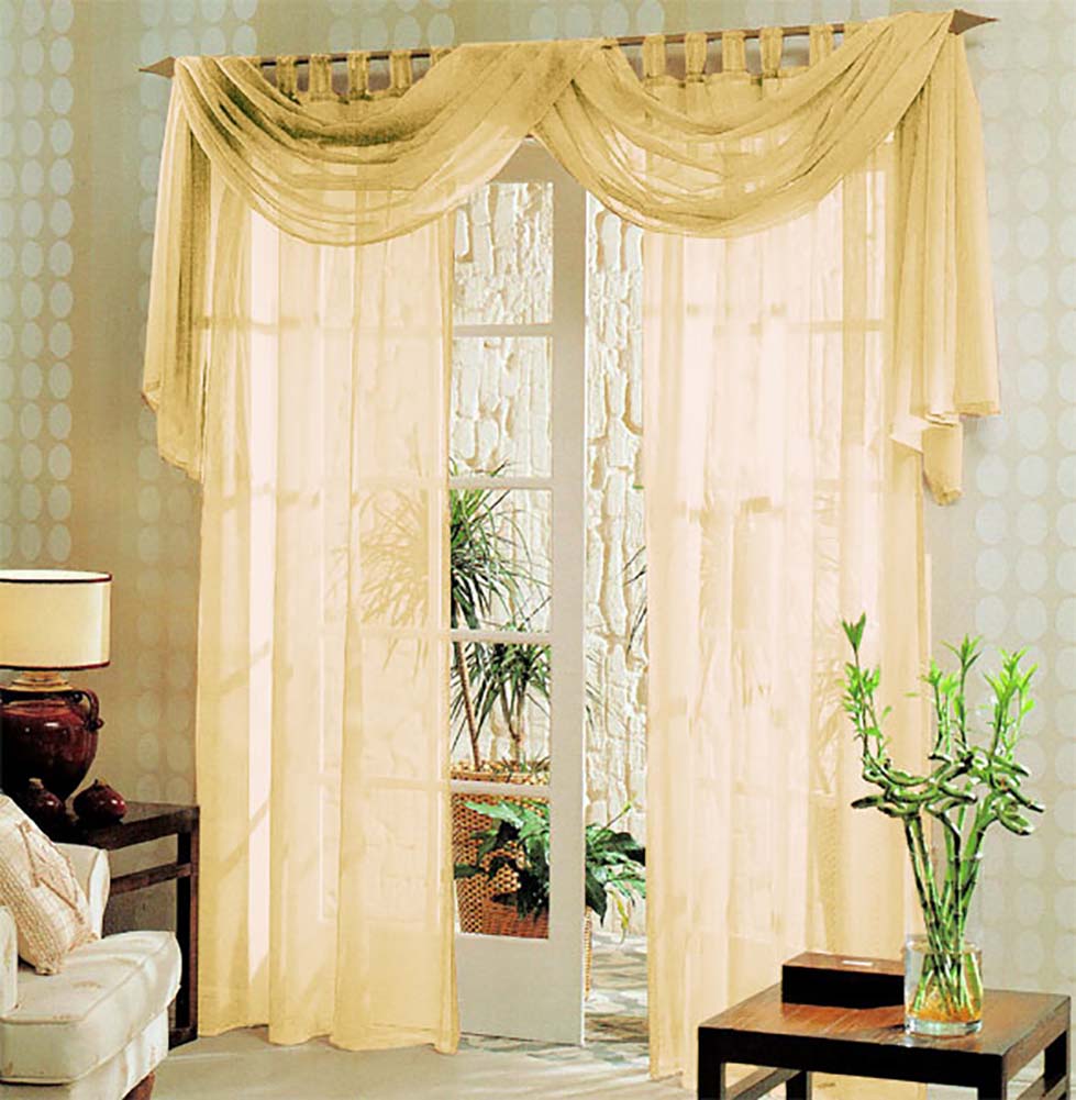 Voile komplett GARDINEN SET 3tlg. 60999 Vanille Gardinen Set Voile_komplett_GARDINEN_SET_3tlg._60999_-_Gardinenbox.de_-_-3693575 | Gardinenbox.de