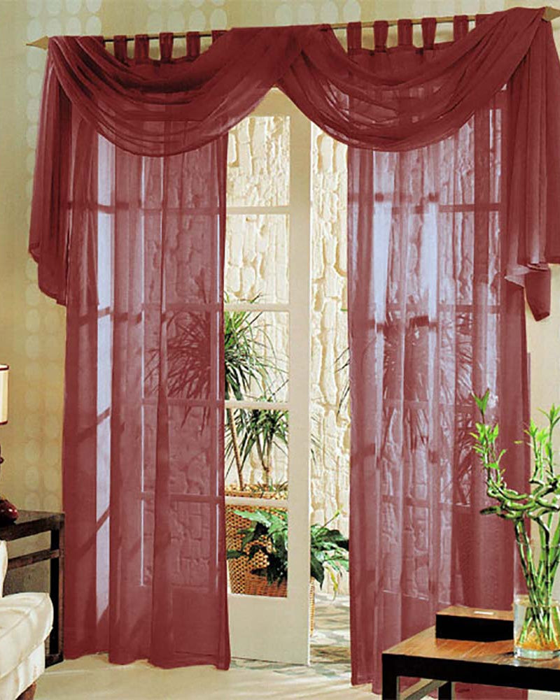 Voile komplett GARDINEN SET 3tlg. 60999 Bordeaux Gardinen Set Voile_komplett_GARDINEN_SET_3tlg._60999_-_Gardinenbox.de_-_-3693590 | Gardinenbox.de