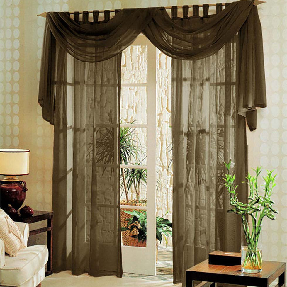 Voile komplett GARDINEN SET 3tlg. 60999 Braun Gardinen Set Voile_komplett_GARDINEN_SET_3tlg._60999_-_Gardinenbox.de_-_-3693597 | Gardinenbox.de