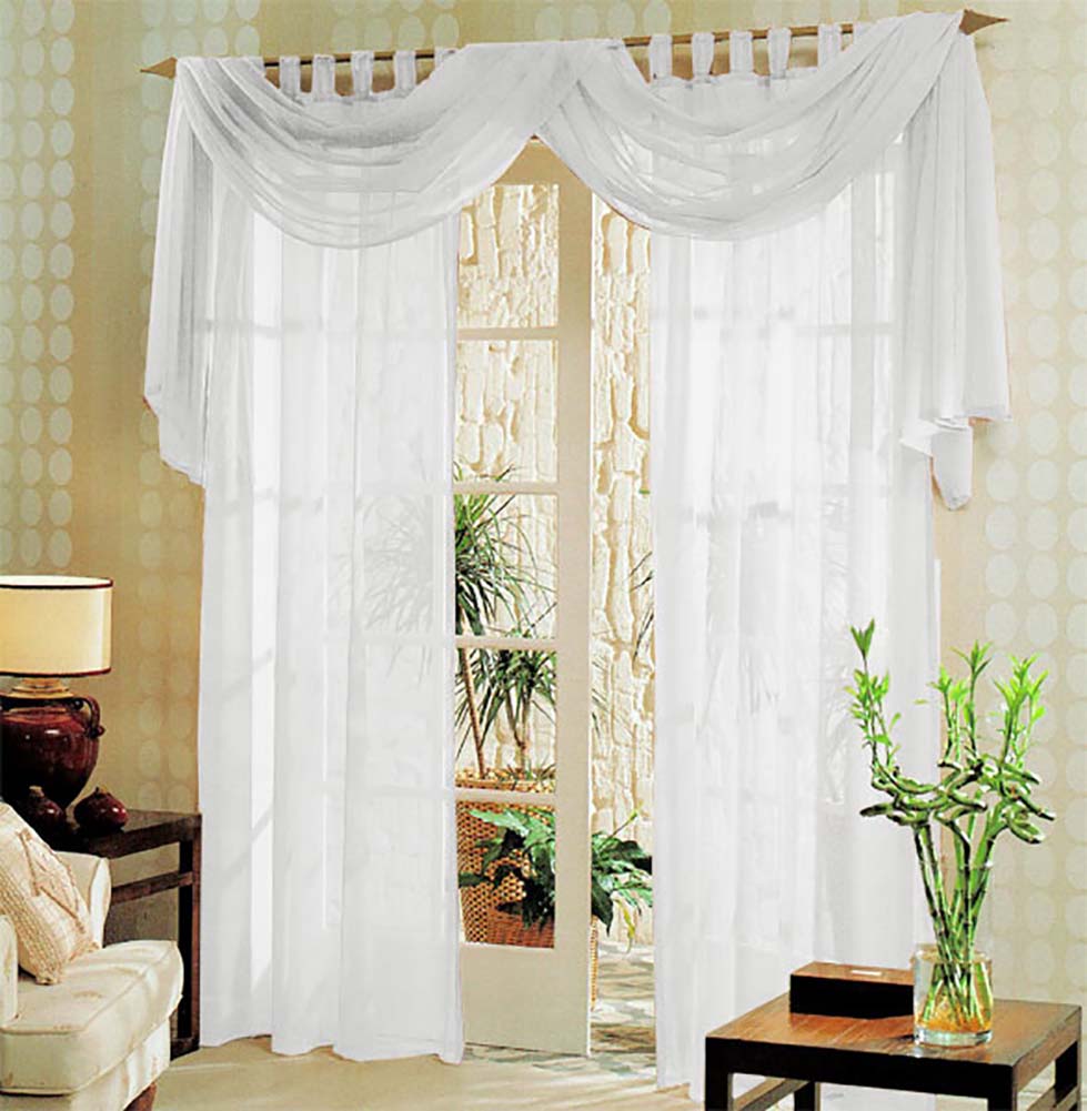 Voile komplett GARDINEN SET 3tlg. 60999 Weiß Gardinen Set Voile_komplett_GARDINEN_SET_3tlg._60999_-_Gardinenbox.de_-_-3693608 | Gardinenbox.de