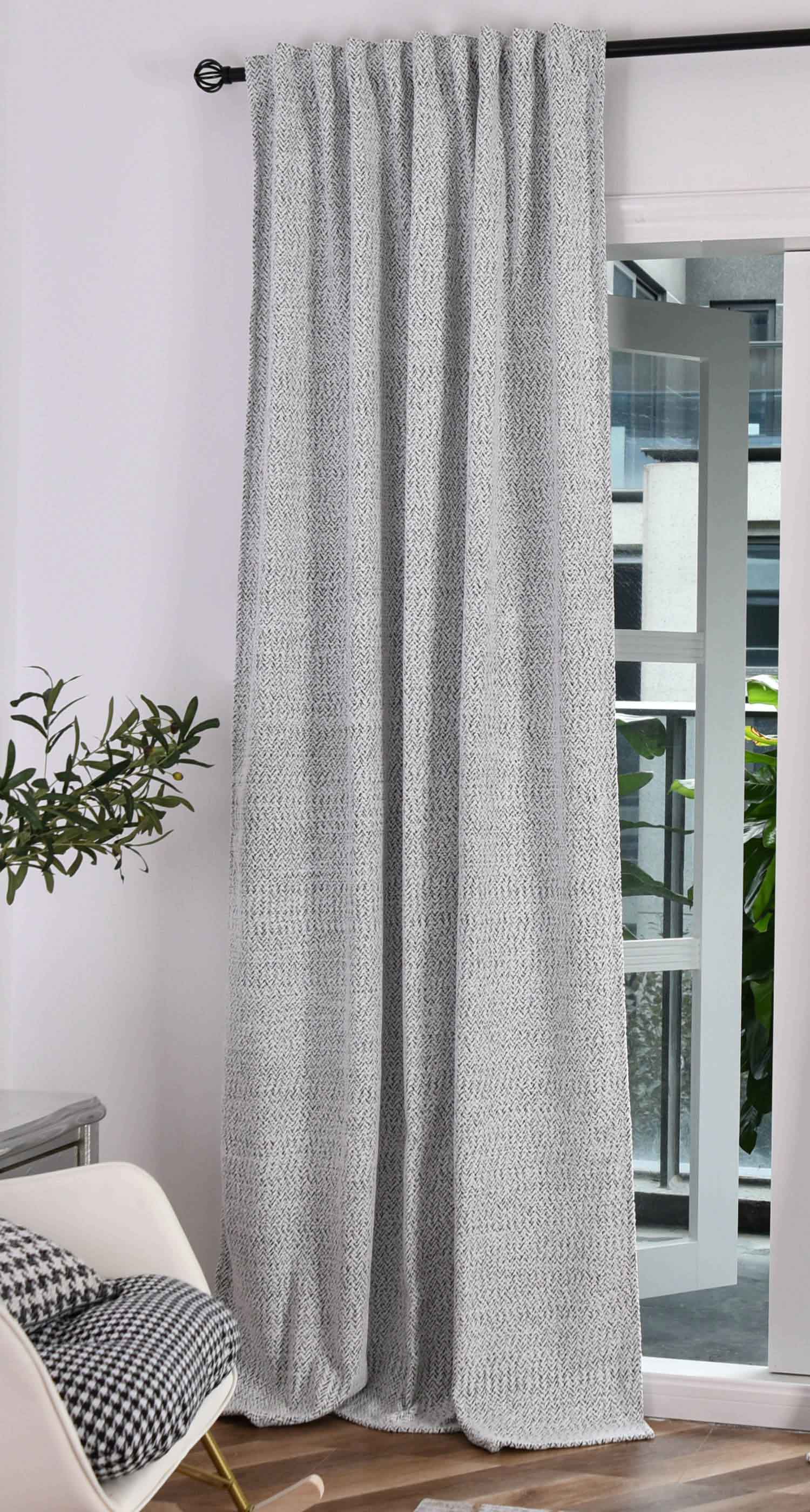 Vorhang Chenille Vorhang Bouclé-Struktur HxB 245x140 cm Weiß Schwarz »MONTANA« Multiband-Aufhängung Pflegeleicht 2023330 Vorhang Vorhang_Chenille_Vorhang_Boucle-Struktur_HxB_245x140_cm_Weiss_Schwarz_MONTANA_Multiband-Aufhangung_Pflegeleicht_2023330_-_Gardinenbox.de_-_-3693870 | Gardinenbox.de