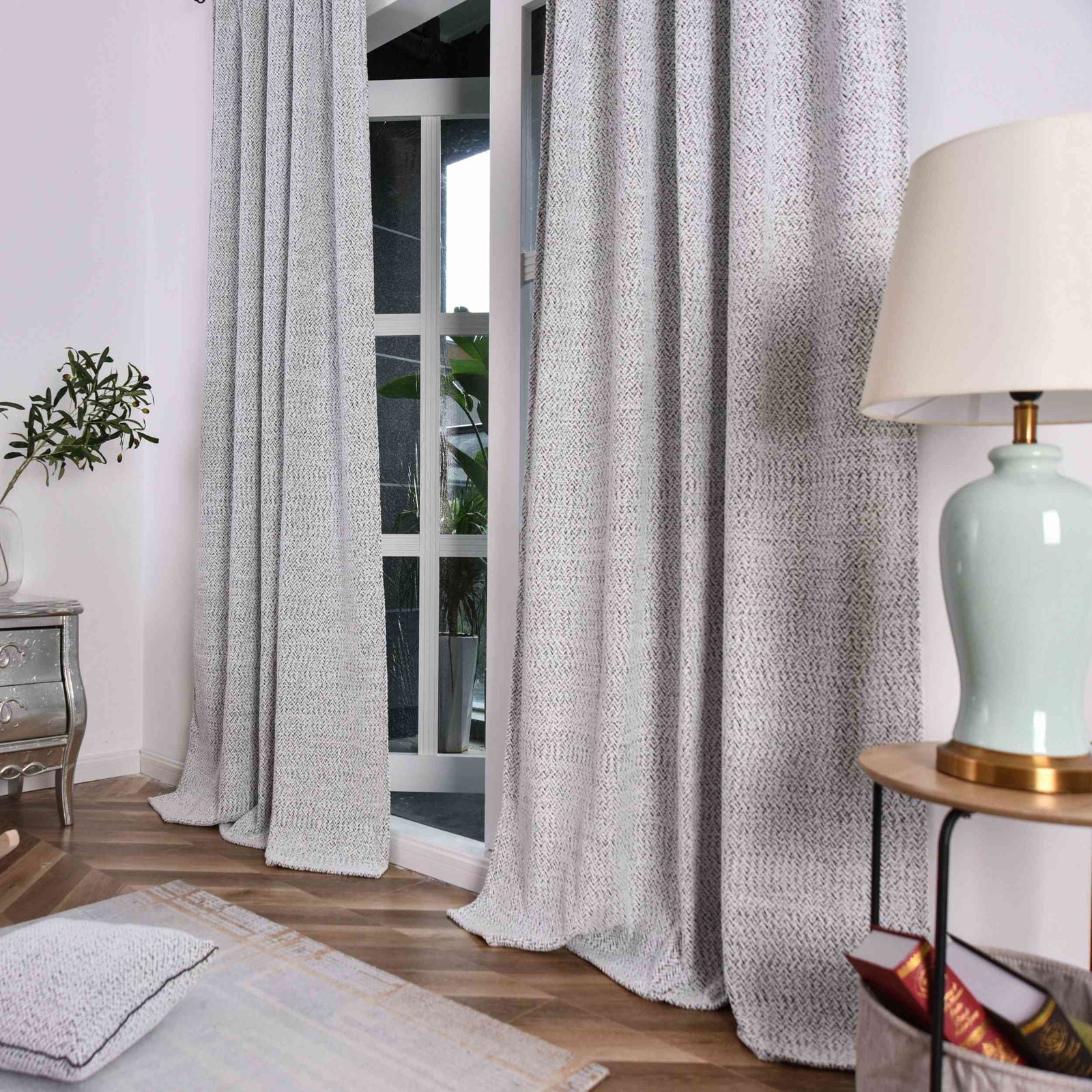 Vorhang Chenille Vorhang Bouclé-Struktur HxB 245x140 cm Weiß Schwarz »MONTANA« Multiband-Aufhängung Pflegeleicht 2023330 Vorhang Vorhang_Chenille_Vorhang_Boucle-Struktur_HxB_245x140_cm_Weiss_Schwarz_MONTANA_Multiband-Aufhangung_Pflegeleicht_2023330_-_Gardinenbox.de_-_-3693887 | Gardinenbox.de