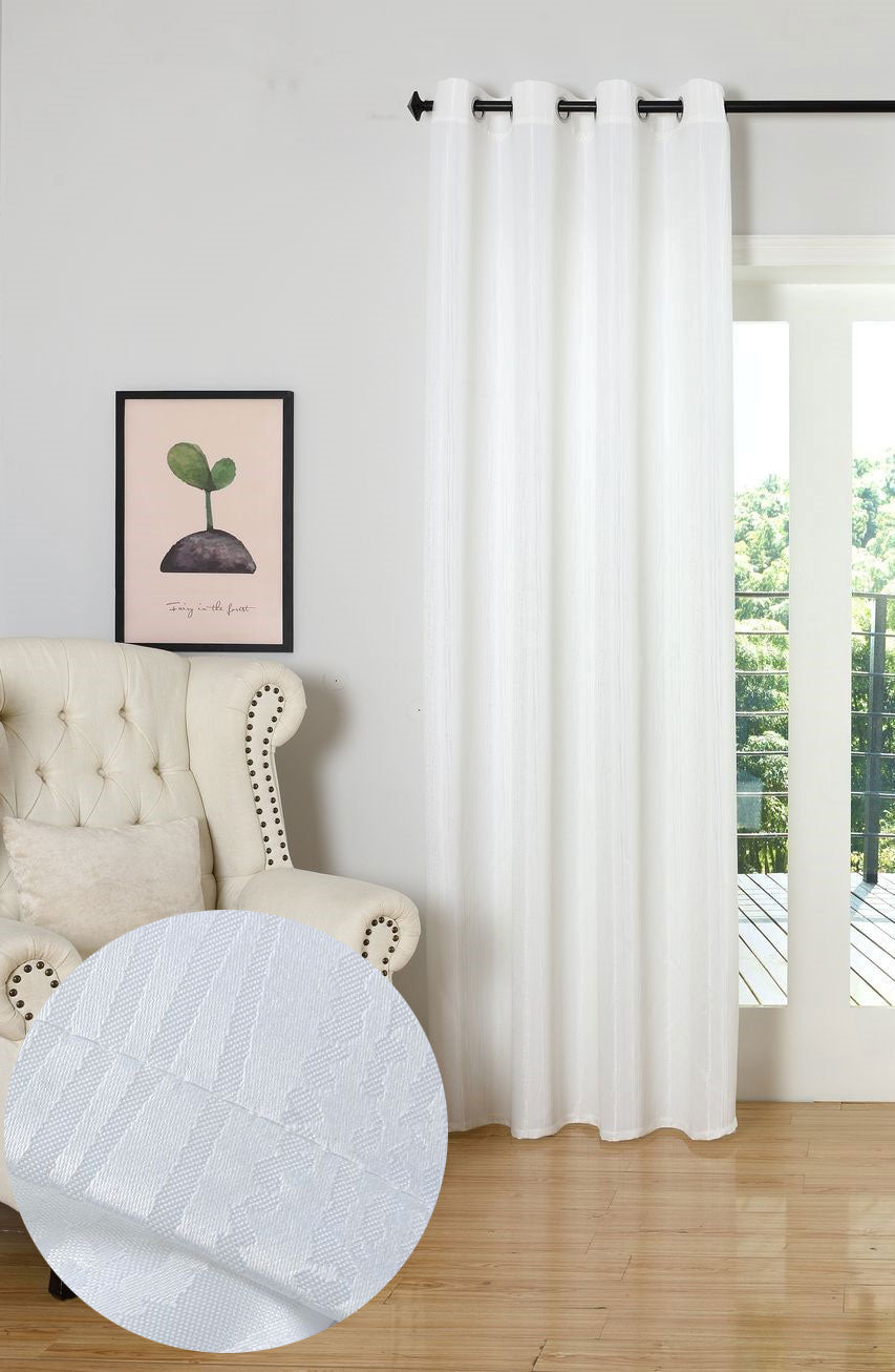 Vorhang Jacquard Deko Gardine Ösen feine Musterung blickdicht lichdurchlässig (Höhe x Breite cm) 20480 Weiß Vorhang Vorhang_Jacquard_Deko_Gardine_Osen_feine_Musterung_blickdicht_lichdurchlassig_Hohe_x_Breite_cm_20480_-_Gardinenbox.de_-_-3694018 | Gardinenbox.de