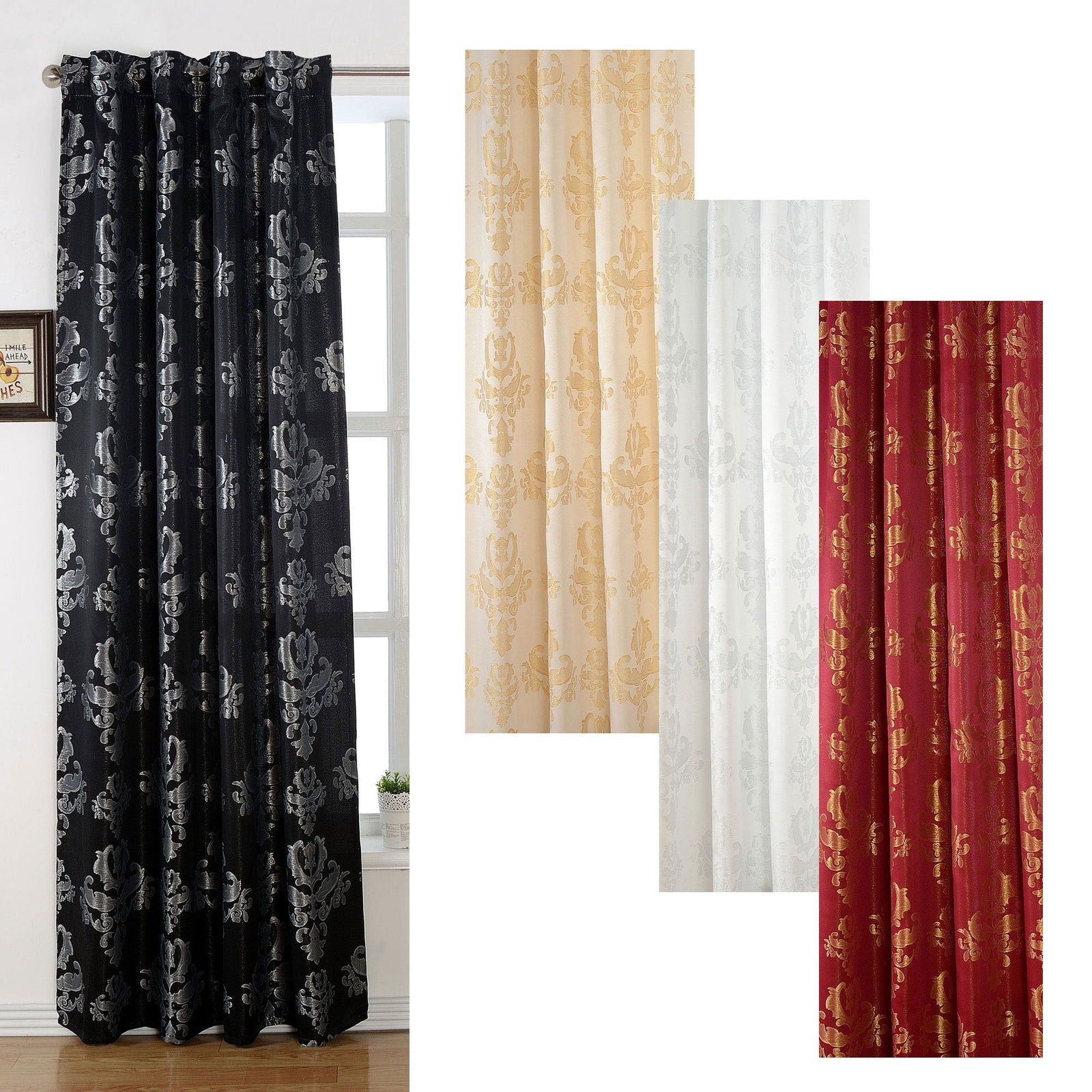 Vorhang Jacquard Deko Gardine verdeckte Schlaufen Barock Lurex Garn glänzend lichtdruchlässig (Höhe x Breite cm) 20455 Vorhang Vorhang_Jacquard_Deko_Gardine_verdeckte_Schlaufen_Barock_Lurex_Garn_glanzend_lichtdruchlassig_Hohe_x_Breite_cm_20455_-_Gardinenbox.de_-_-3694195 | Gardinenbox.de