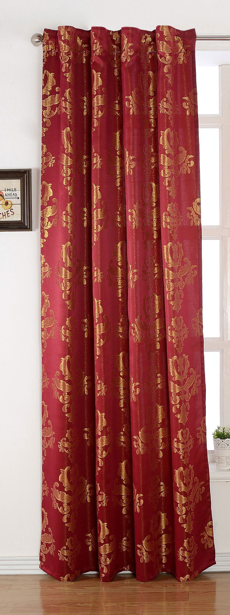 Vorhang Jacquard Deko Gardine verdeckte Schlaufen Barock Lurex Garn glänzend lichtdruchlässig (Höhe x Breite cm) 20455 Bordeaux Gold Vorhang Vorhang_Jacquard_Deko_Gardine_verdeckte_Schlaufen_Barock_Lurex_Garn_glanzend_lichtdruchlassig_Hohe_x_Breite_cm_20455_-_Gardinenbox.de_-_-3694288 | Gardinenbox.de