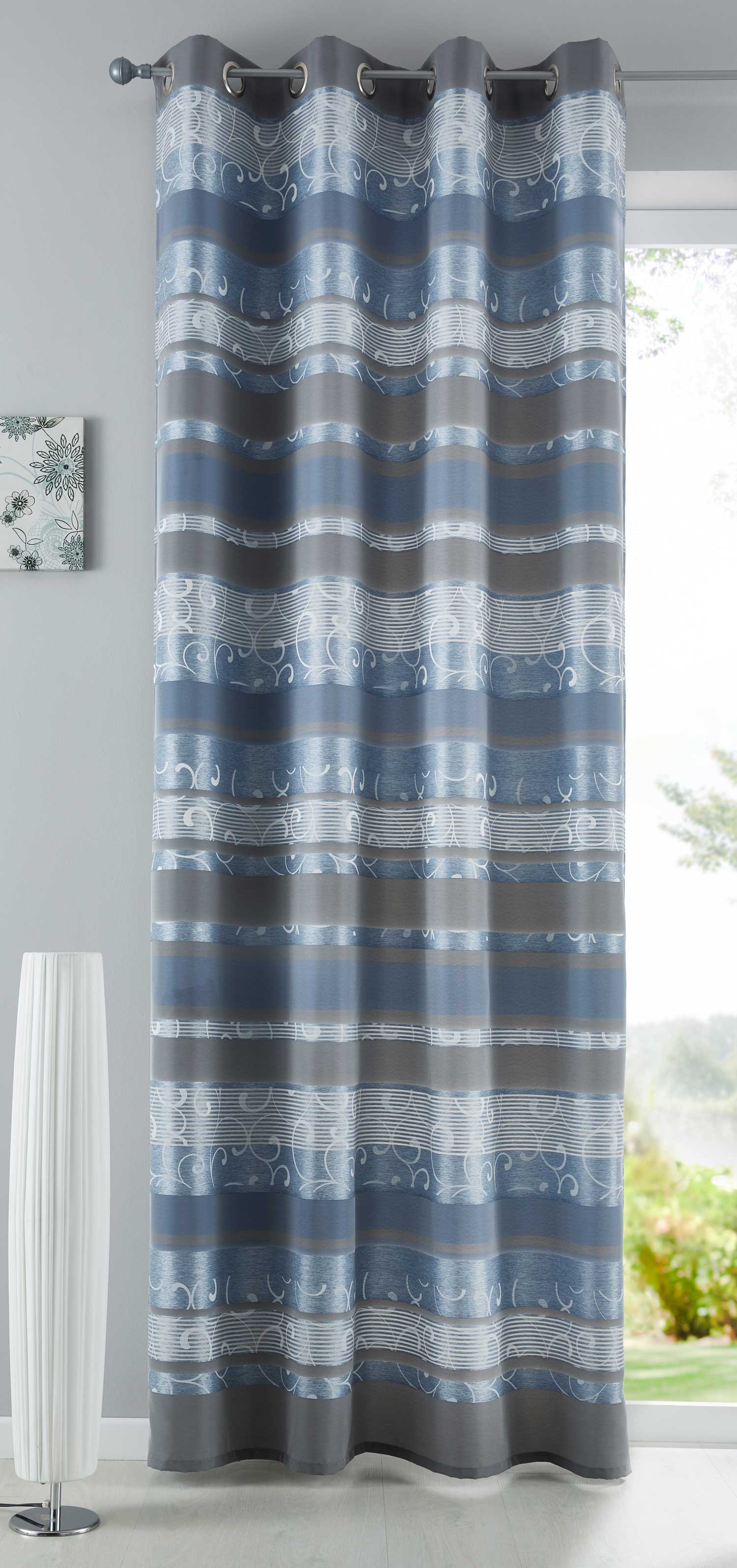 Vorhang Ösen Jacquard Blickdicht Manisa Schal Musterung Verdunkelung Gardine 10000141 Blau Vorhang Vorhang_Osen_Jacquard_Blickdicht_Manisa_Schal_Musterung_Verdunkelung_Gardine_10000141_-_Gardinenbox.de_-_-3694596 | Gardinenbox.de