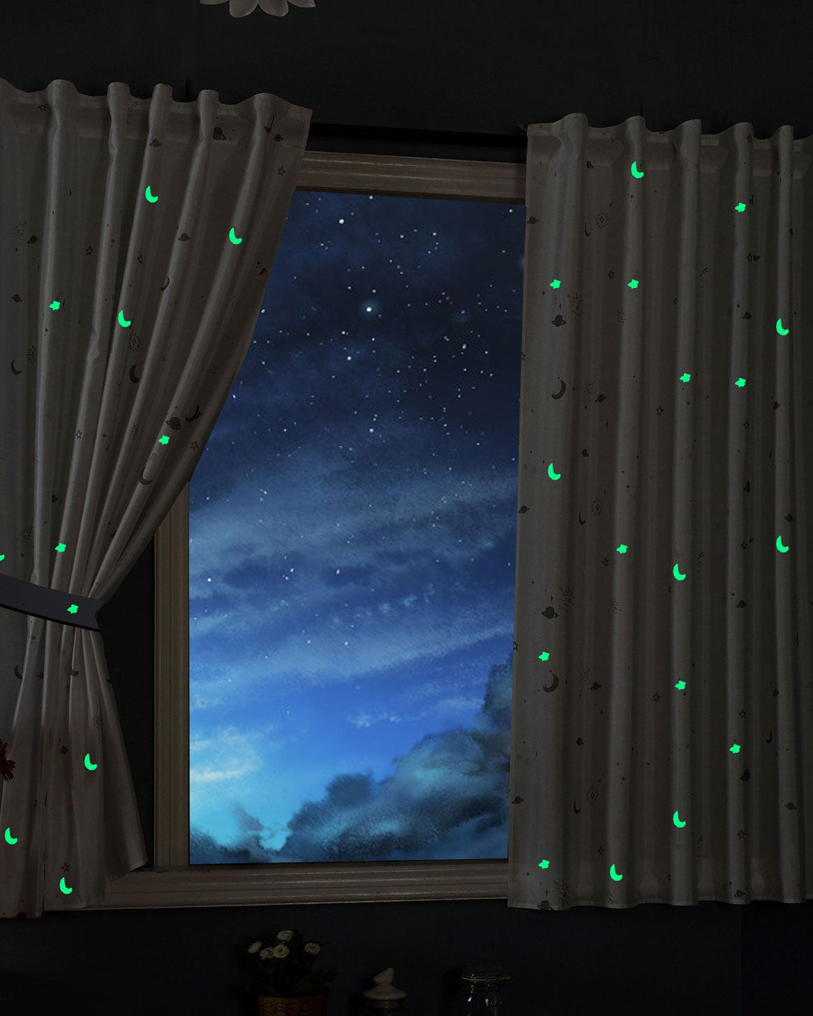 Vorhang Schal blickdicht Motiv Sterne Monde fluoreszierend leuchtend Kinder Kids Schlaufenband Universalband (Höhe x Breite cm) 20495 Vorhang Vorhang_Schal_blickdicht_Motiv_Sterne_Monde_fluoreszierend_leuchtend_Kinder_Kids_Schlaufenband_Universalband_Hohe_x_Breite_cm_20495_-_Gardinenbox.de_-_-3694842 | Gardinenbox.de