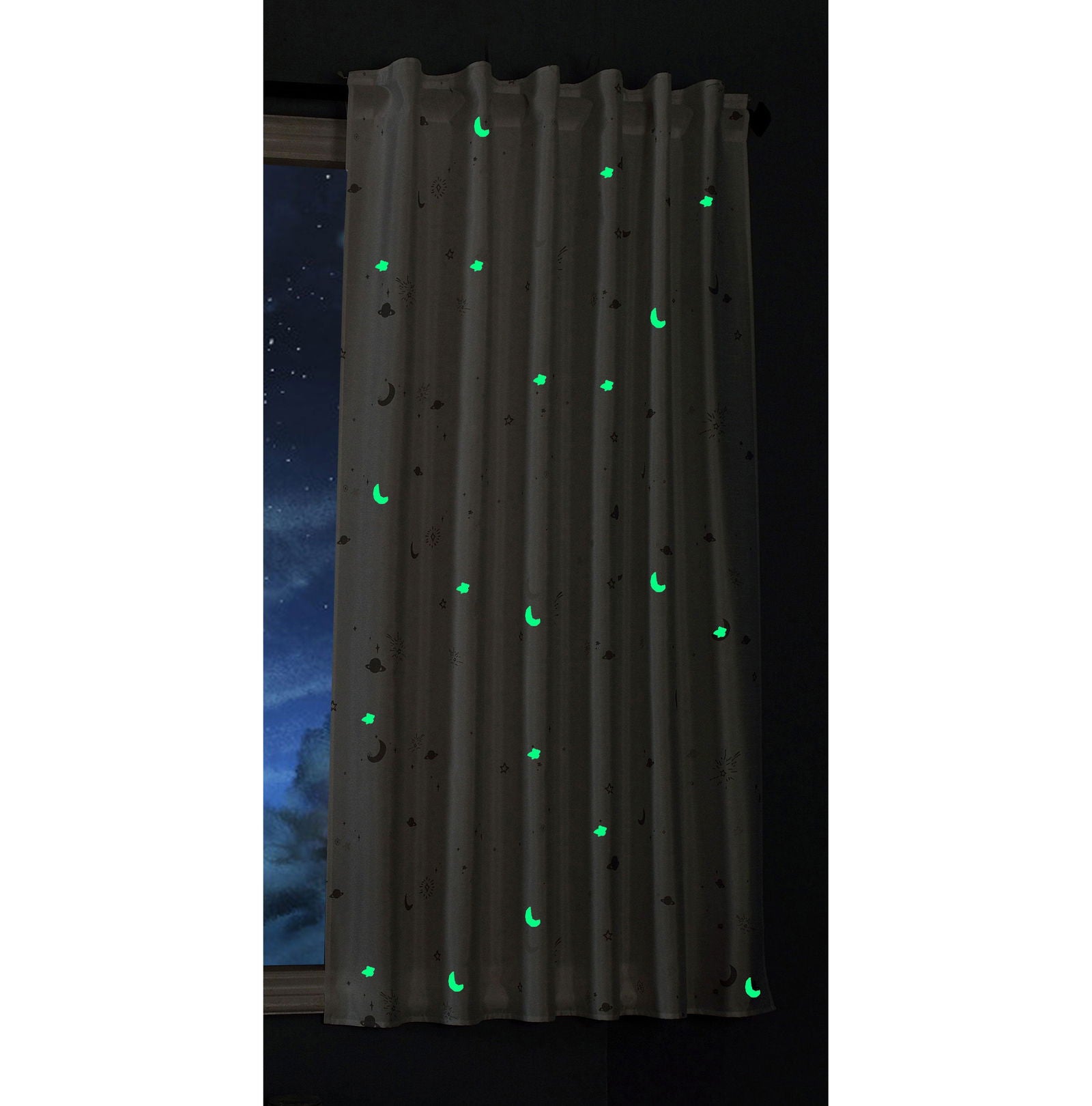 Vorhang Schal blickdicht Motiv Sterne Monde fluoreszierend leuchtend Kinder Kids Schlaufenband Universalband (Höhe x Breite cm) 20495 Weiß 1 Stück 175x145 Vorhang Vorhang_Schal_blickdicht_Motiv_Sterne_Monde_fluoreszierend_leuchtend_Kinder_Kids_Schlaufenband_Universalband_Hohe_x_Breite_cm_20495_-_Gardinenbox.de_-_-3694891 | Gardinenbox.de