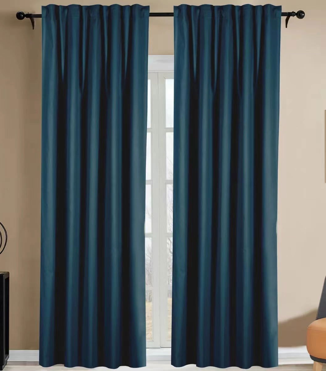 Vorhang Thermo »Orlando« 100% Baumwolle 220gr./m² incl. Bügelband leicht kürzbar 2022600 Blau Multiband HxB 260x140 cm - 2-Stück Vorhang Vorhang_Thermo_Orlando_100_Baumwolle_220gr.-m_incl._Bugelband_leicht_kurzbar_2022600_-_Gardinenbox.de_-_-3695060 | Gardinenbox.de