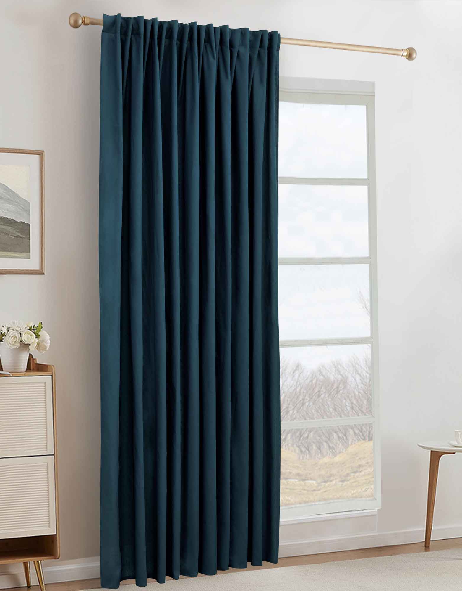 Vorhang Thermo »Orlando« 100% Baumwolle 220gr./m² incl. Bügelband leicht kürzbar 2022600ama Blau Multiband HxB 260x275 cm - 1-Stück Vorhang Set Vorhang_Thermo_Orlando_100_Baumwolle_220gr.-m_incl._Bugelband_leicht_kurzbar_2022600ama_-_Gardinenbox.de_-_-3695158 | Gardinenbox.de