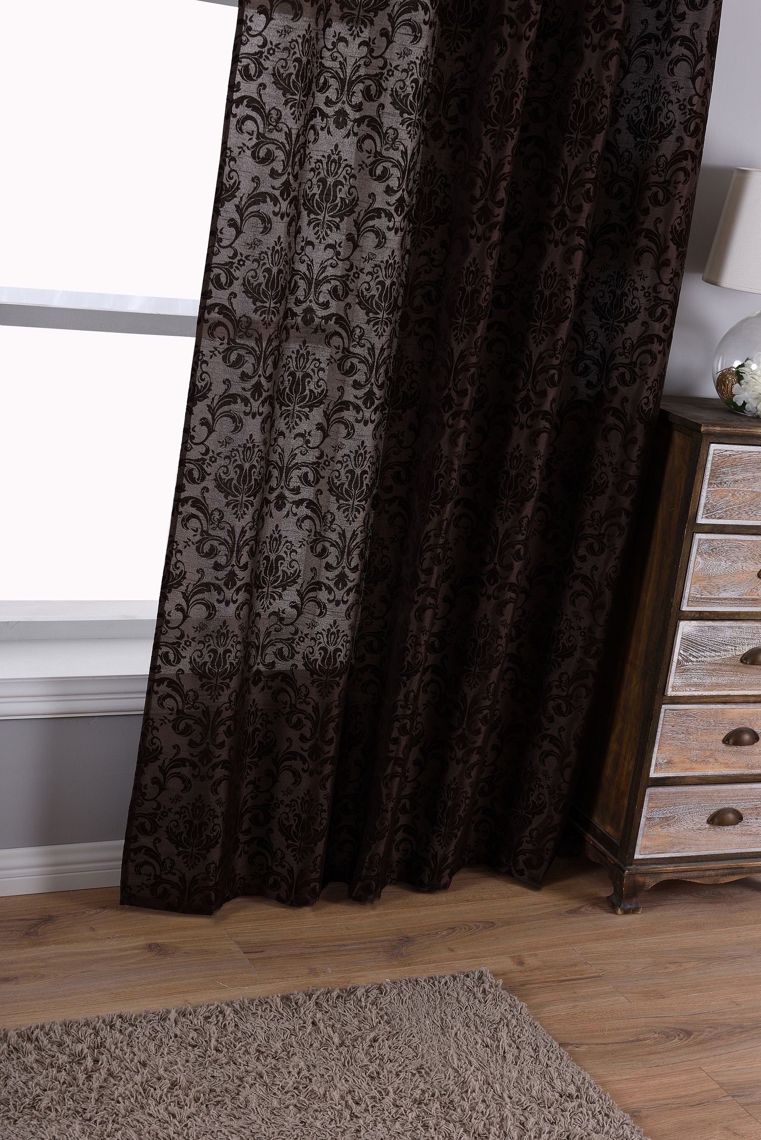 Vorhang Wildseide Optik Barock blickdicht Flockfasern Deko gemustert, blickdicht mit verdecktem Schlaufenband 20200 Vorhang Vorhang_Widseide_Optik_Barock_blickdicht_Flockfasern_Deko_gemustert_blickdicht_mit_verdecktem_Schlaufenband_20200_-_Gardinenbox.de_-_-3695539 | Gardinenbox.de