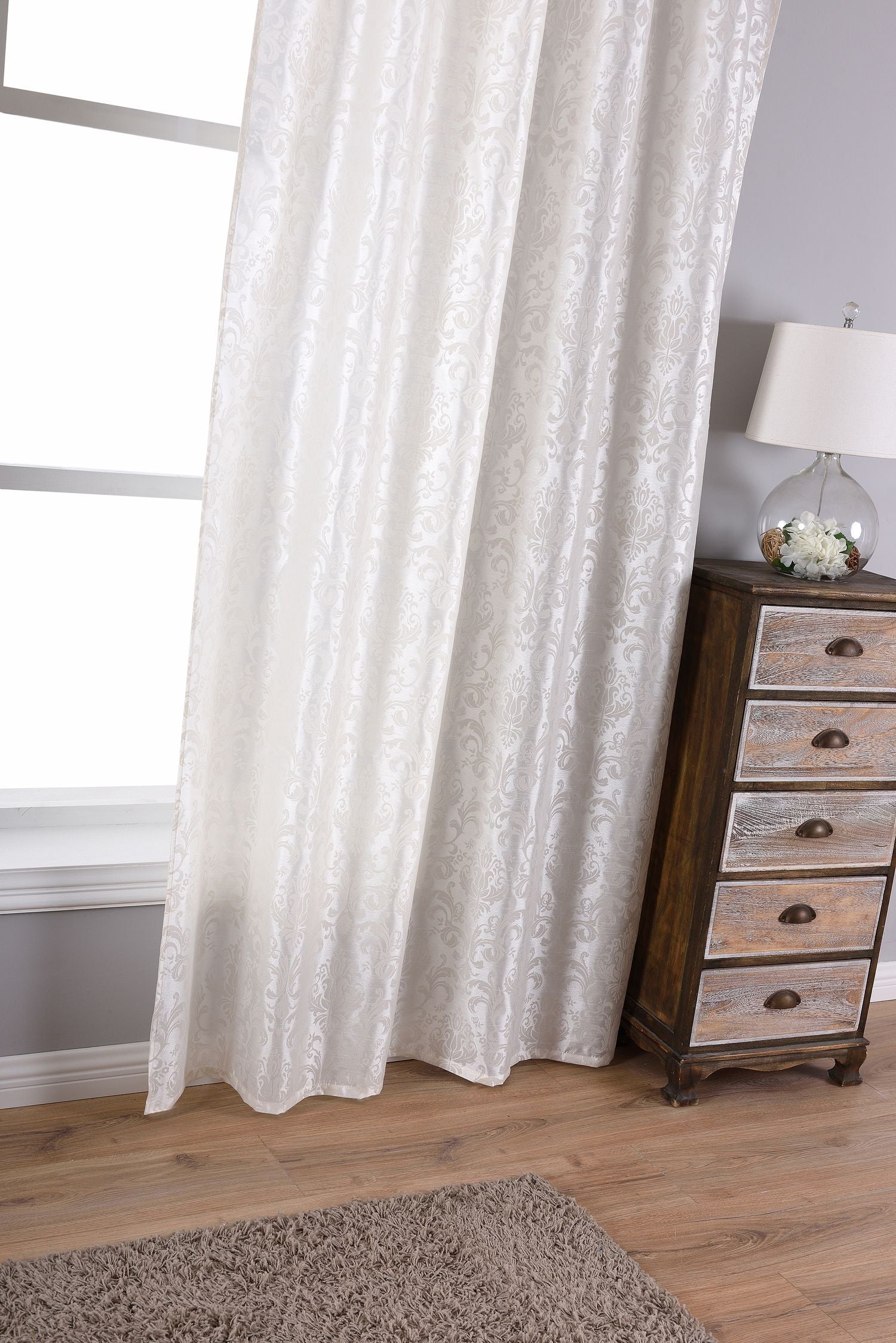 Vorhang Wildseide Optik Barock blickdicht Flockfasern Deko gemustert, blickdicht mit verdecktem Schlaufenband 20200 Vorhang Vorhang_Widseide_Optik_Barock_blickdicht_Flockfasern_Deko_gemustert_blickdicht_mit_verdecktem_Schlaufenband_20200_-_Gardinenbox.de_-_-3695574 | Gardinenbox.de