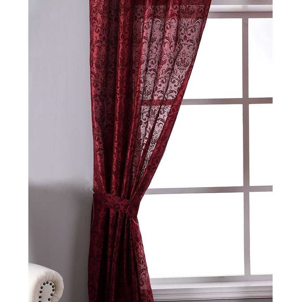 Vorhang Wildseide Optik Barock blickdicht Flockfasern Deko gemustert, blickdicht mit verdecktem Schlaufenband 20200 Bordeaux Vorhang Vorhang_Widseide_Optik_Barock_blickdicht_Flockfasern_Deko_gemustert_blickdicht_mit_verdecktem_Schlaufenband_20200_-_Gardinenbox.de_-_-3695587 | Gardinenbox.de