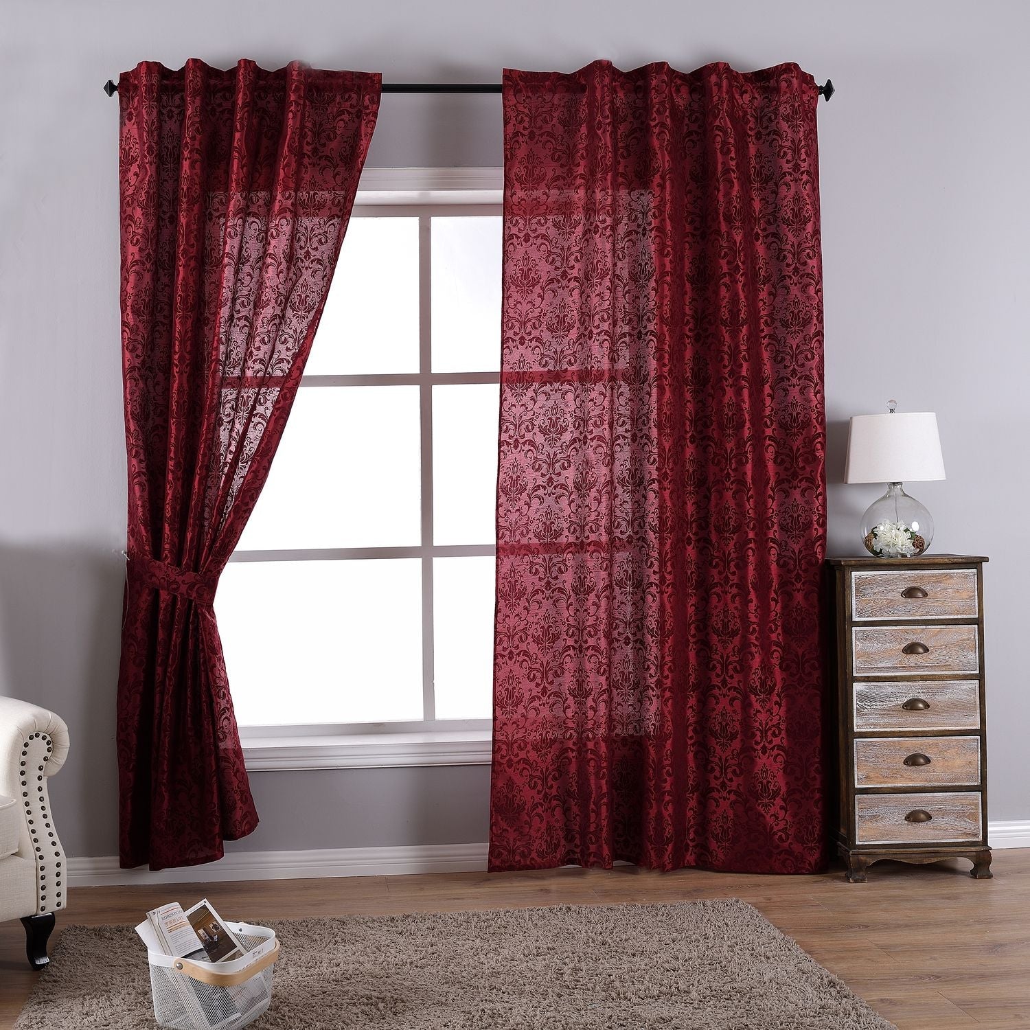 Vorhang Wildseide Optik Barock blickdicht Flockfasern Deko gemustert, blickdicht mit verdecktem Schlaufenband 20200 Vorhang Vorhang_Widseide_Optik_Barock_blickdicht_Flockfasern_Deko_gemustert_blickdicht_mit_verdecktem_Schlaufenband_20200_-_Gardinenbox.de_-_-3695591 | Gardinenbox.de