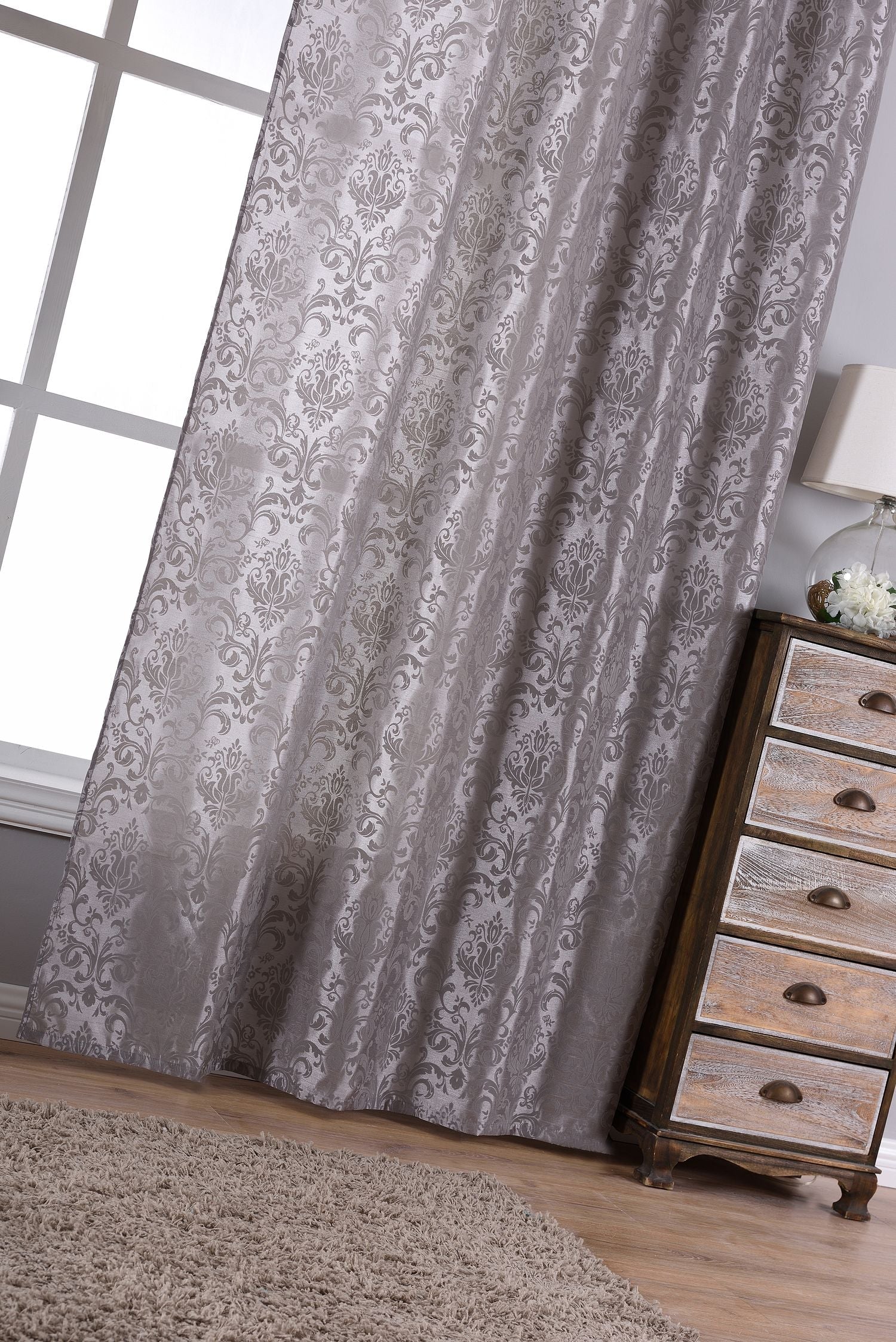 Vorhang Wildseide Optik Barock blickdicht Flockfasern Deko gemustert, blickdicht mit verdecktem Schlaufenband 20200 Vorhang Vorhang_Widseide_Optik_Barock_blickdicht_Flockfasern_Deko_gemustert_blickdicht_mit_verdecktem_Schlaufenband_20200_-_Gardinenbox.de_-_-3695639 | Gardinenbox.de