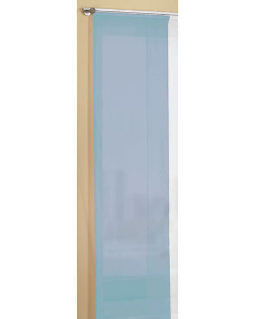 Flächenvorhang Schiebegardine Voile Uni transparent mit Paneelwagen
