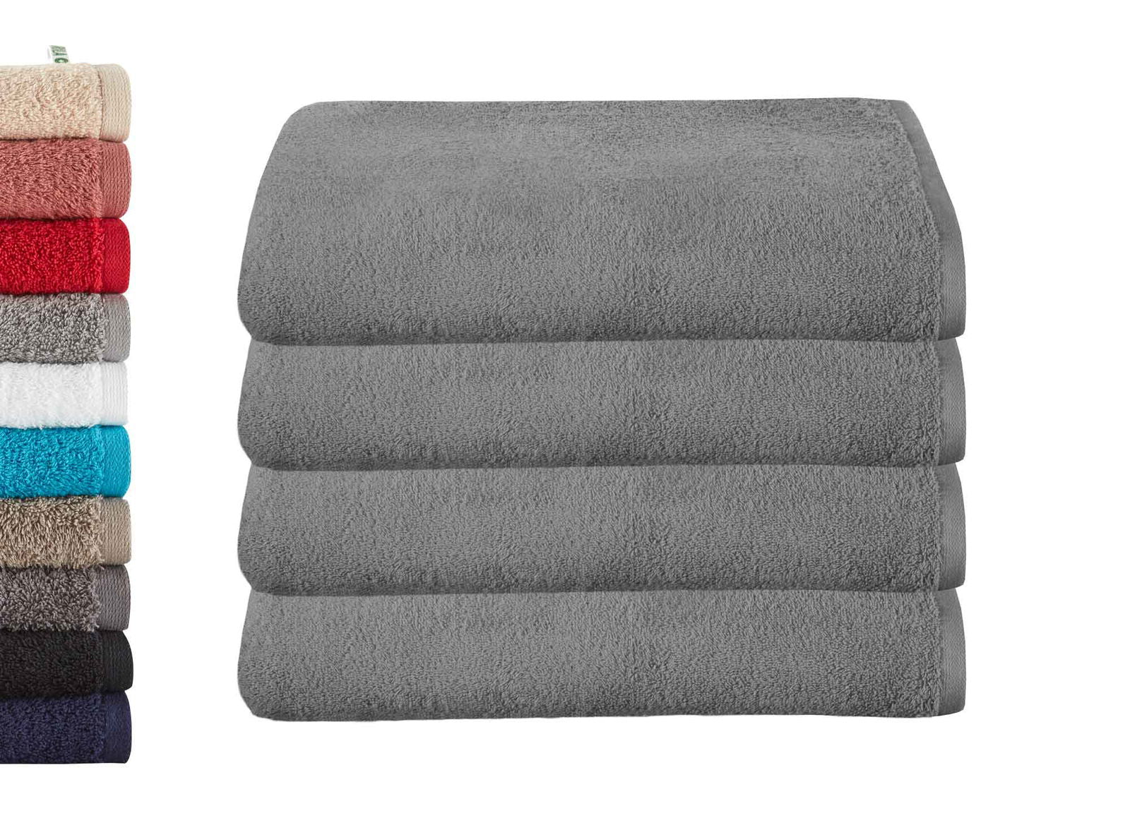 4er Set Badetücher »Montreal« 500 gm² 100% Bio Baumwolle Made in Green 2020103-4er