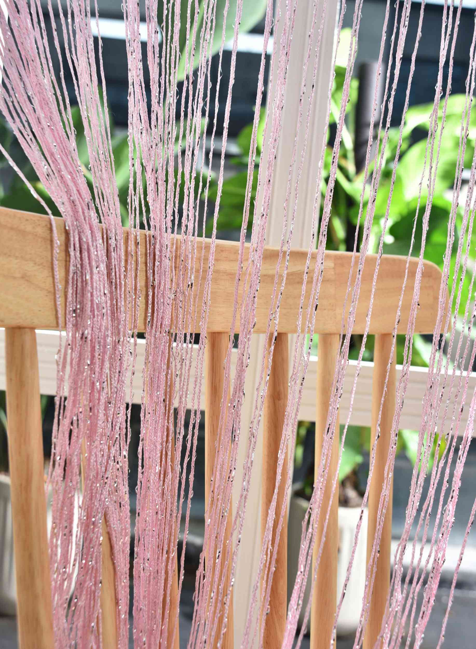 Fadengardine »Shanghai« mit Tunneldurchzug Schimmernd Vielseitig Modern Praktisch 20305N