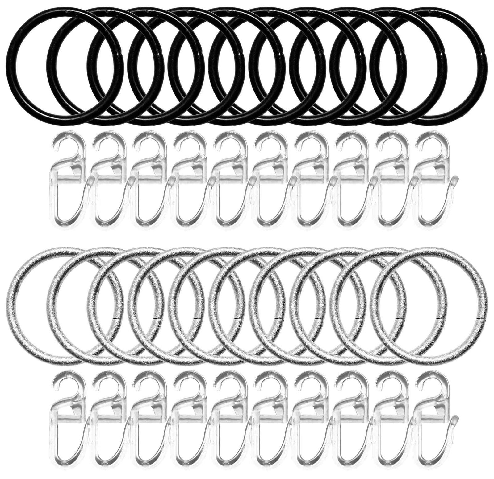 10er Set Gardinenringe mit Faltenlegehaken Ø 35/40mm »Köln« Gardinenstange 2021192 Gardinen Zubehör 10er_Set_Gardinenringe_mit_Faltenlegehaken_O_35-40mm_Koln_Gardinenstange_2021192_-_Gardinenbox.de_-_-3667019 | Gardinenbox.de