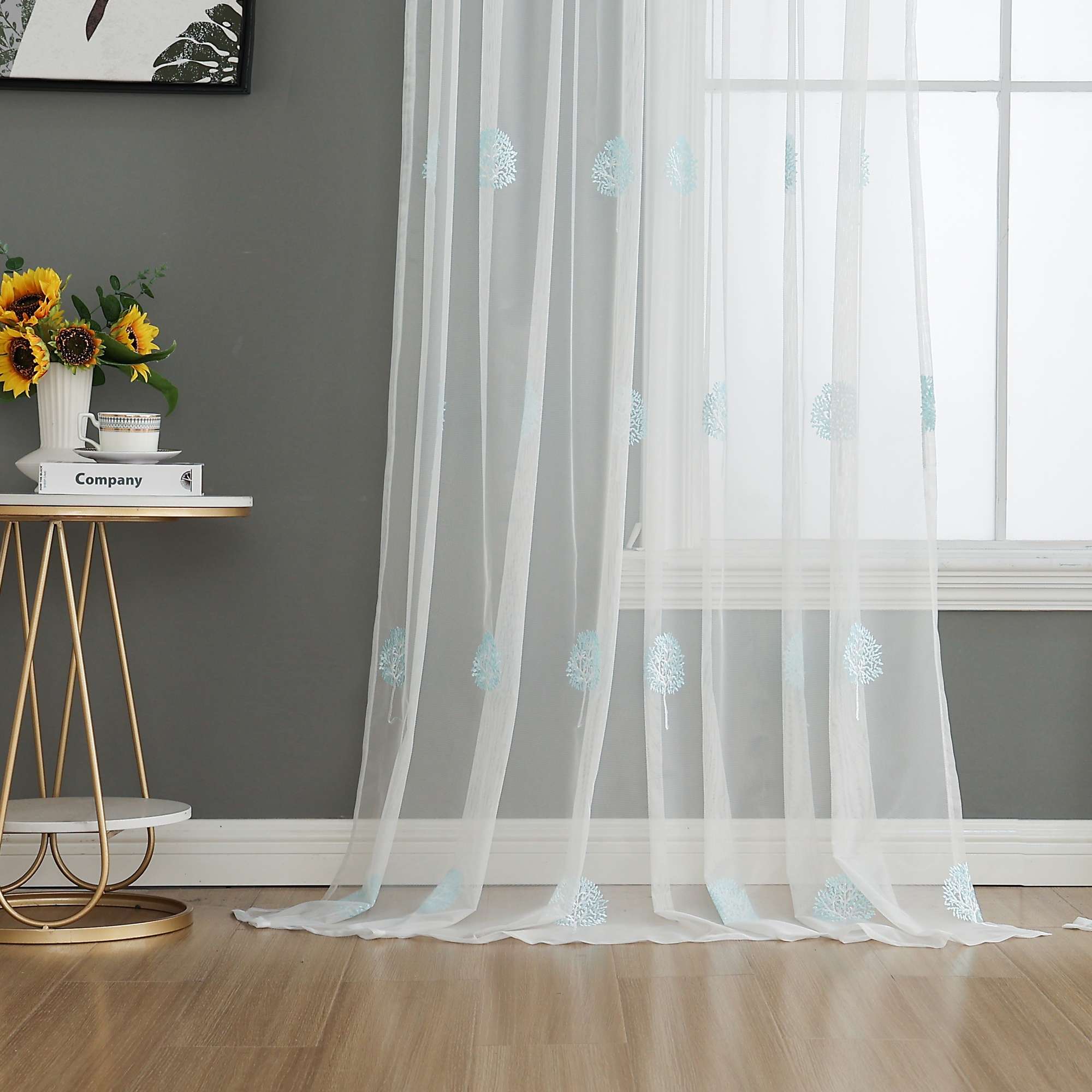 Gardine Raschel Stickerei Design »Florenz« Multiband für Gardinenschiene und Gardinenstange Elegante Fensterdekoration 2023200 04 Gardinenschal 202320004 | Gardinenbox.de