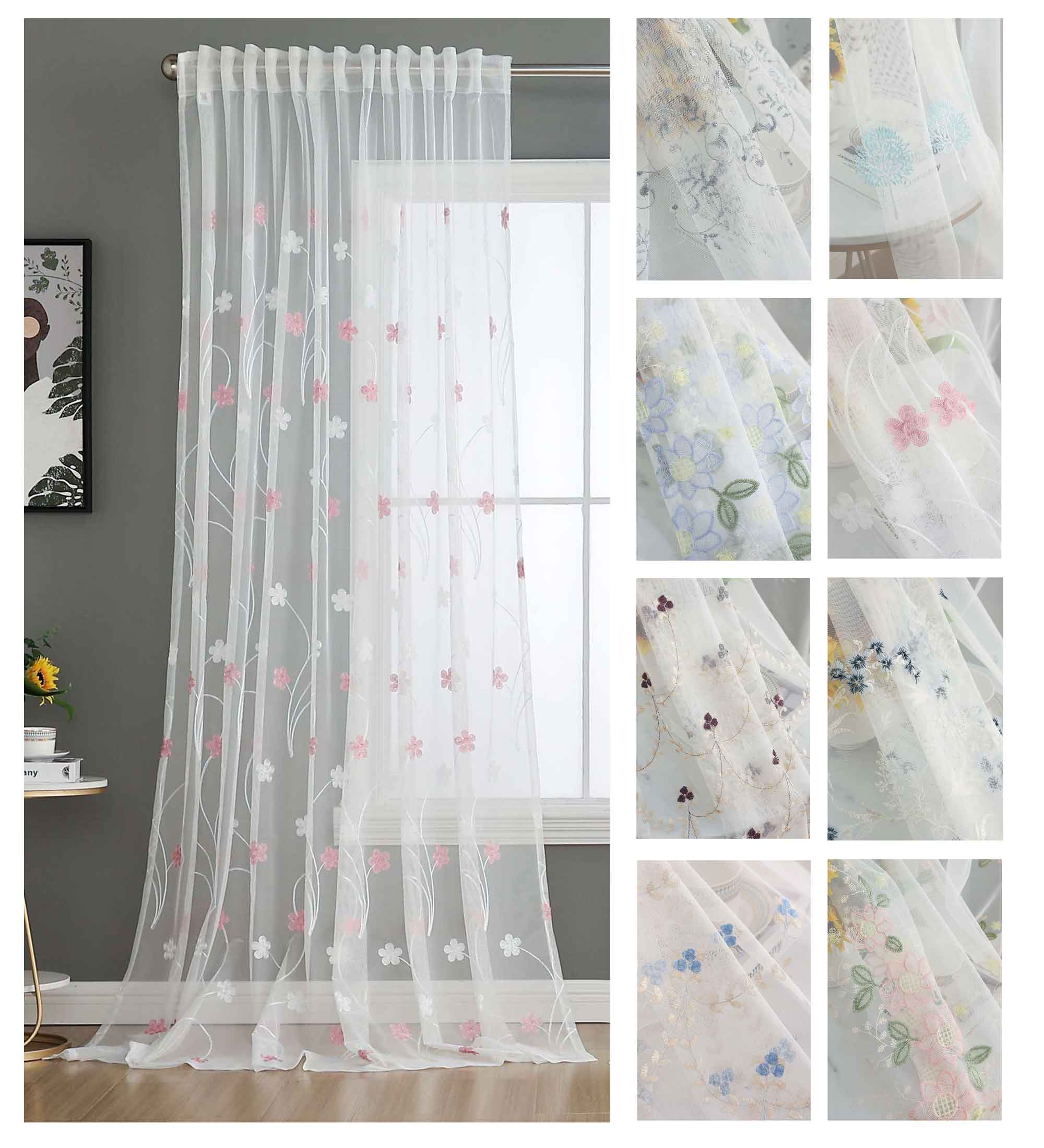 Gardine Raschel Stickerei Design »Florenz« Multiband für Gardinenschiene und Gardinenstange Elegante Fensterdekoration 2023200 Gardinenschal 2023200var | Gardinenbox.de