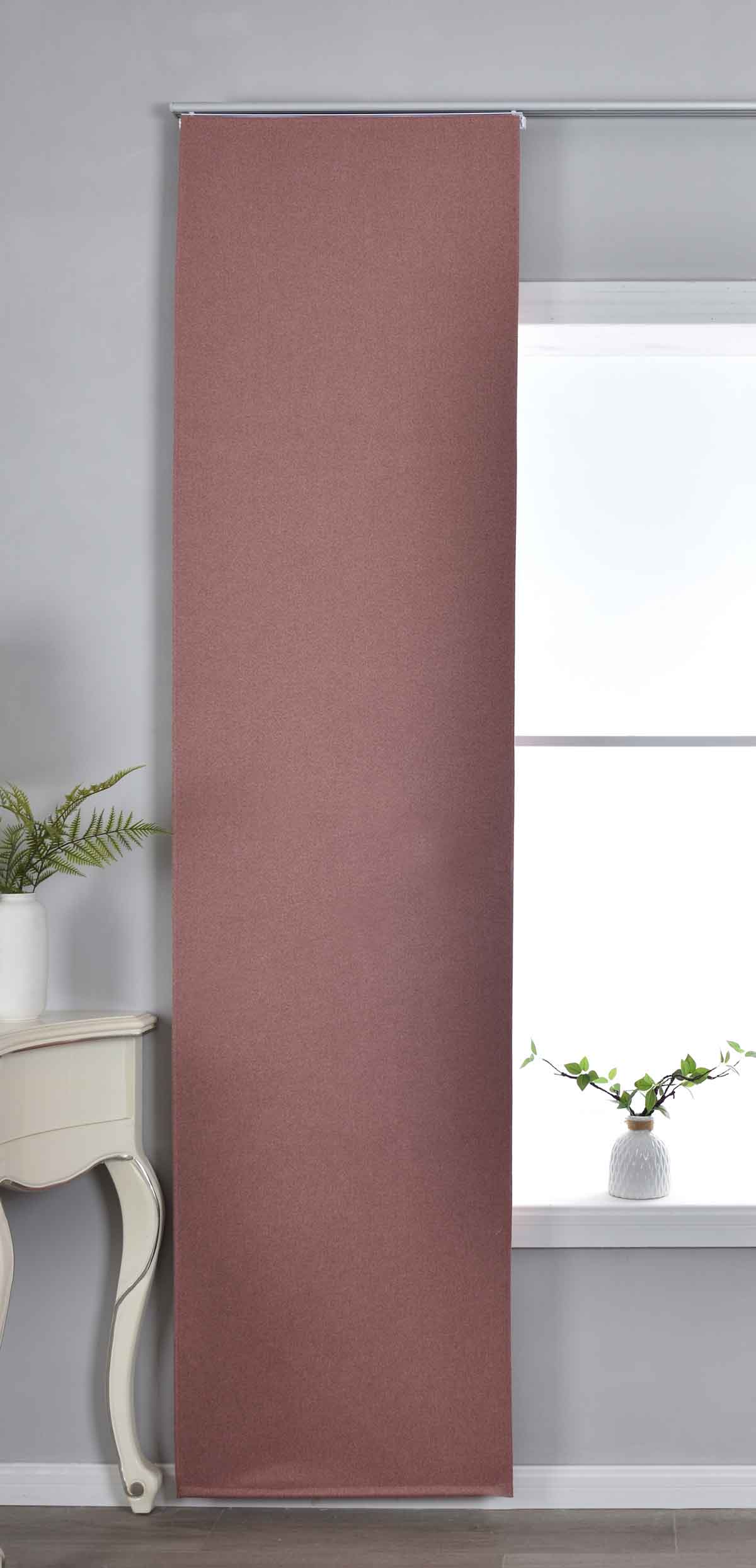 Flächenvorhang mit Paneelwagen 100% Verdunkelung Blackout »München Dark« Paneelwagen Dreischichtige Bindung 202410P Altrosa Schiebegardine 202410Paltrosa_765b4d41-f1ed-4646-b850-00c0b0d1eb7d | Gardinenbox.de