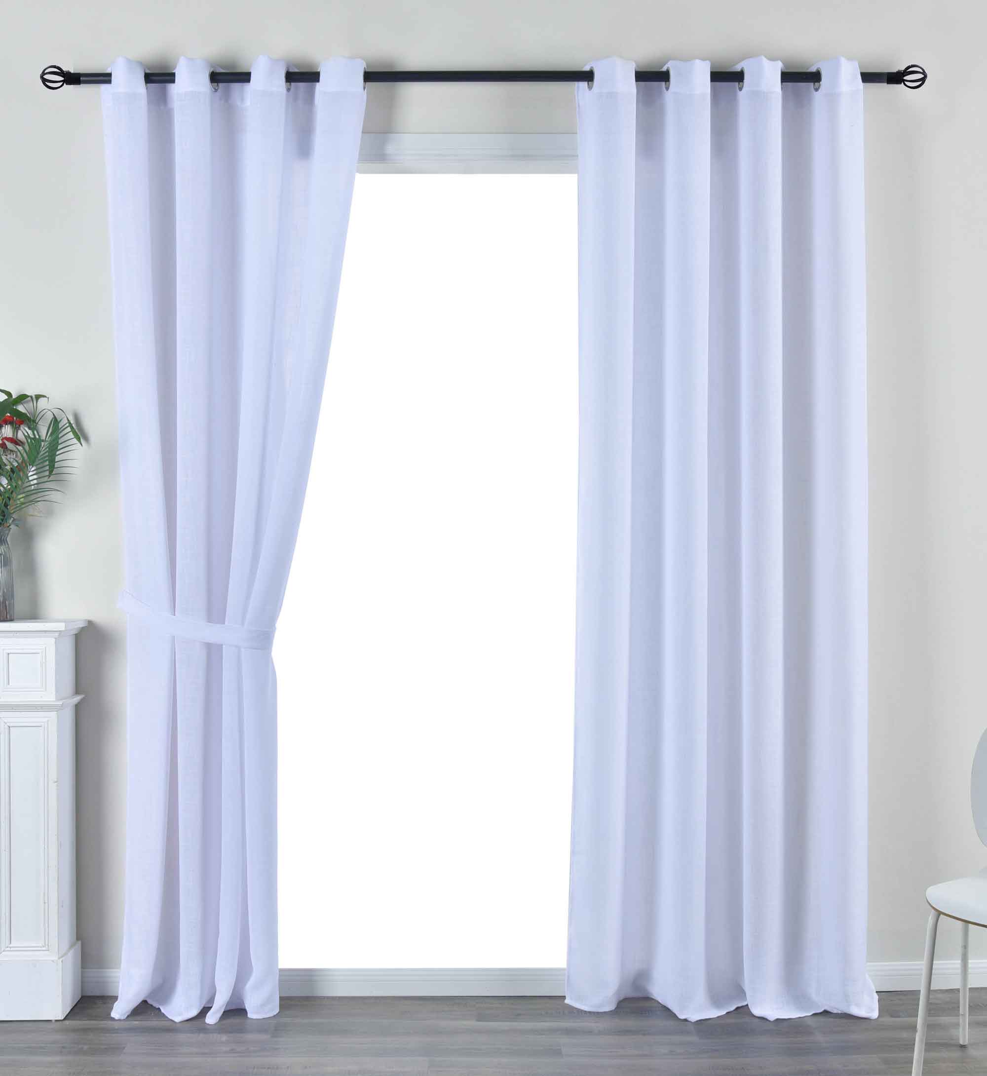 2er Set Vorhang Ösen »Essen« Cationic Raffhalter Leinenstruktur blickdicht lichtdurchlässig 210 g/m² 202430-2