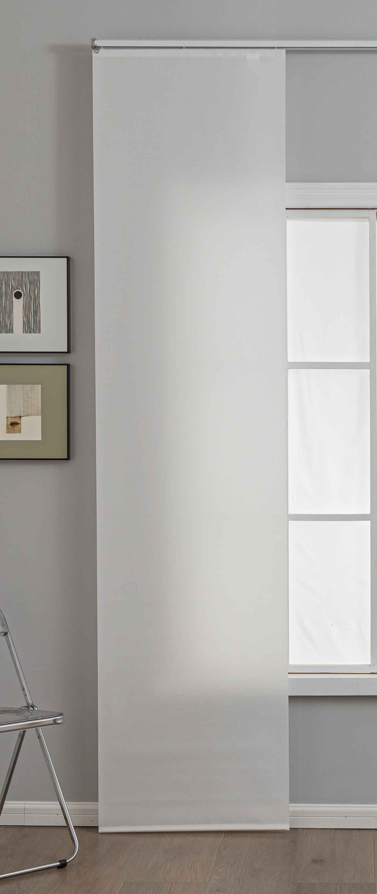 Schiebegardine »New Amsterdam« Strukturiert, Modern, schlicht und vielseitig einsetzbar mit Paneelwagen und Beschwerungsstange 2024740