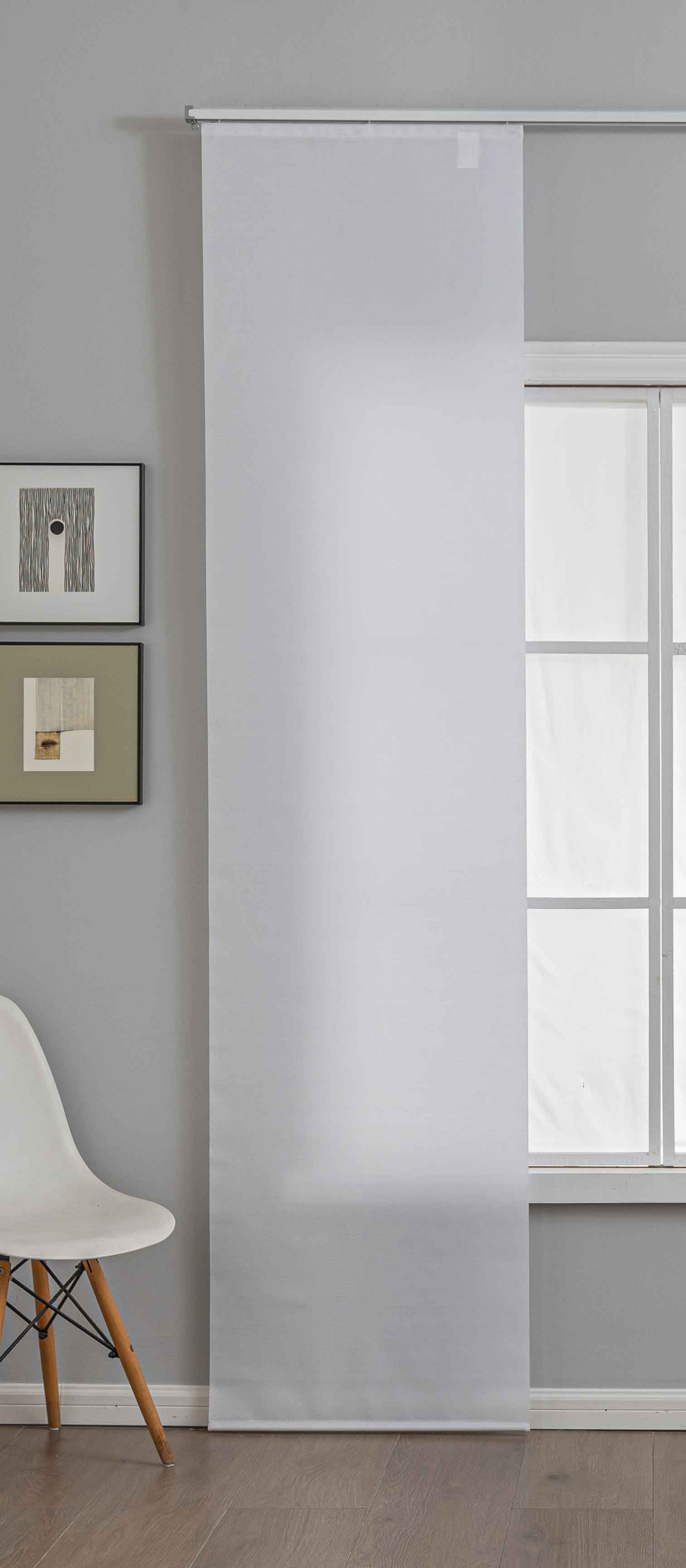 Schiebegardine »New Amsterdam« Strukturiert, Modern, schlicht und vielseitig einsetzbar mit Paneelwagen und Beschwerungsstange 2024740