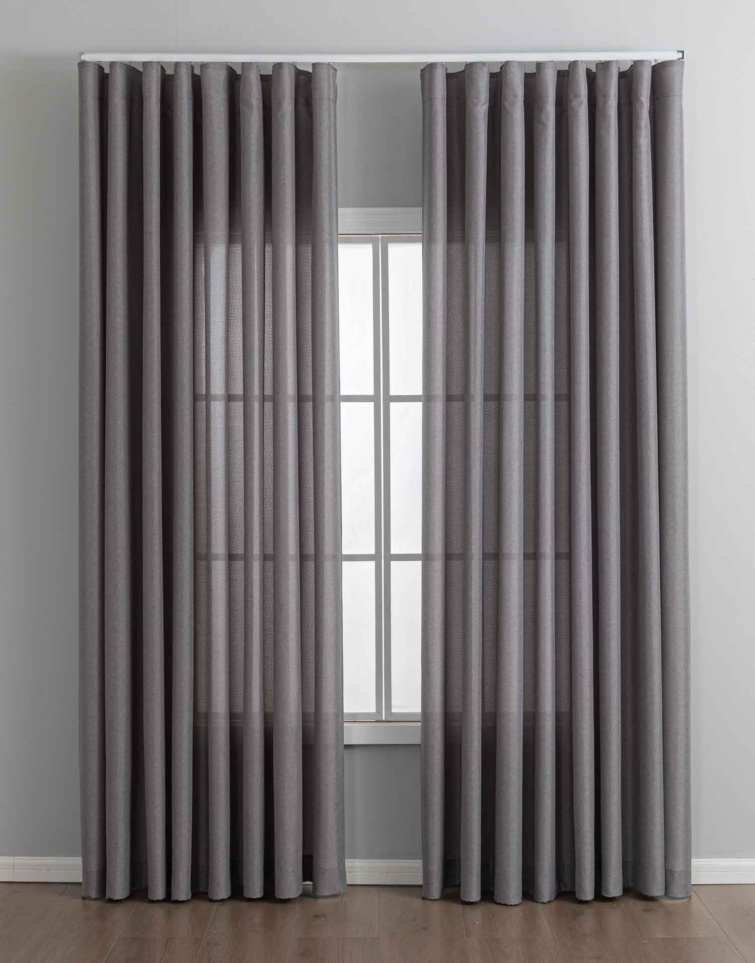 Vorhang Cationic mit Wellenband »Wien« 1:2 Wellenband Bleibandabschluß Knitterarm Wellenfall 2025110