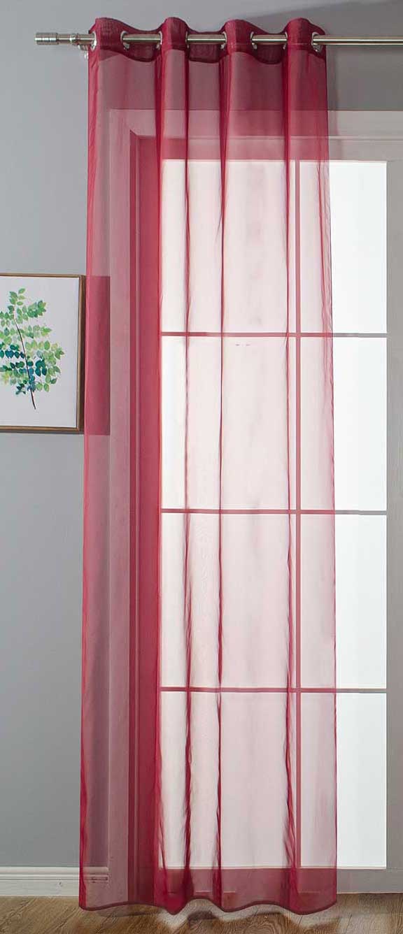 Ösenvorhang Transparent »Uni« Gardine Stores Vorhang Ösen Bleibandabschluß Wohnzimmer 20332-cn