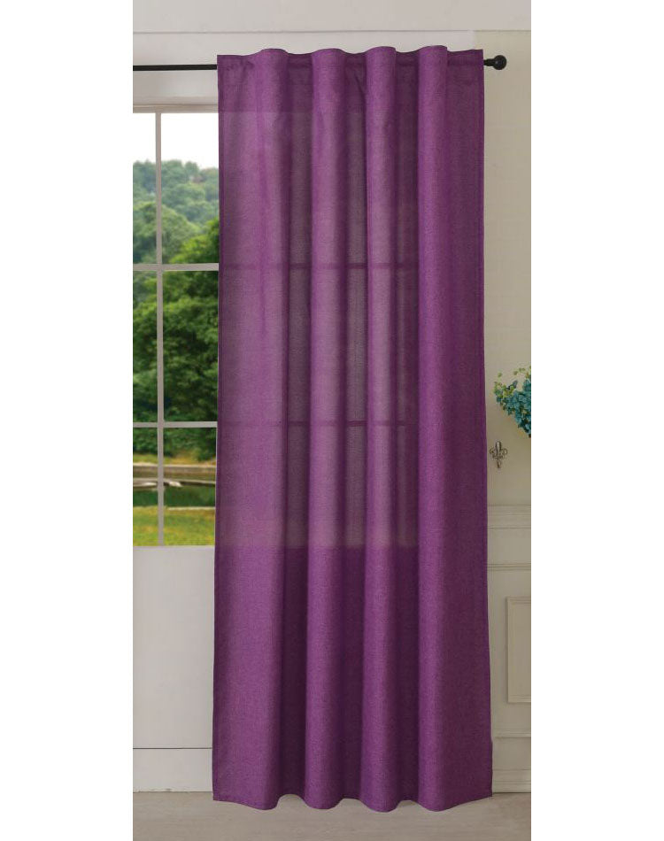 Vorhang Schal verdeckte Schlaufen >>Cationic<< blickdicht Leinen Optik natura seidenmatt (HxB) Landhaus Stil 20440 Fuchsia Vorhang 20440fuchsia | Gardinenbox.de