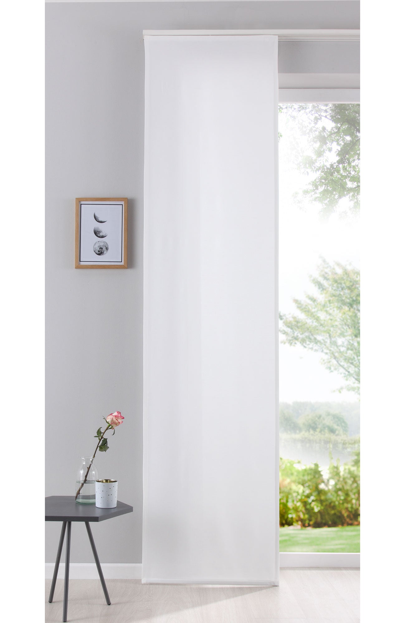 Flächenvorhang Schiebegardine Cationic blickdicht Leinen Optik natura seidenmatt Landhaus Stil 204411 Natur Schiebegardine 204411natur | Gardinenbox.de