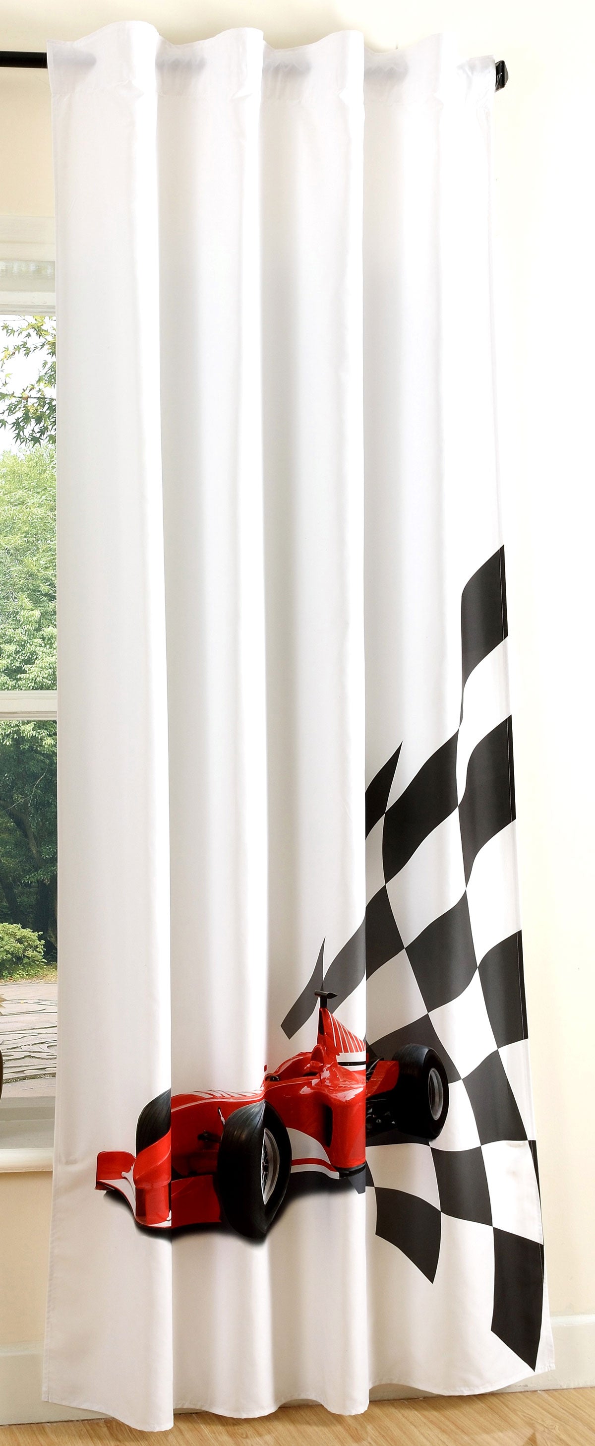 Vorhang Schal blickdicht verdeckte Schlaufen Universalband Digitaldruck (Höhe x Breite cm) 20490 Cars Vorhang 20490cars | Gardinenbox.de