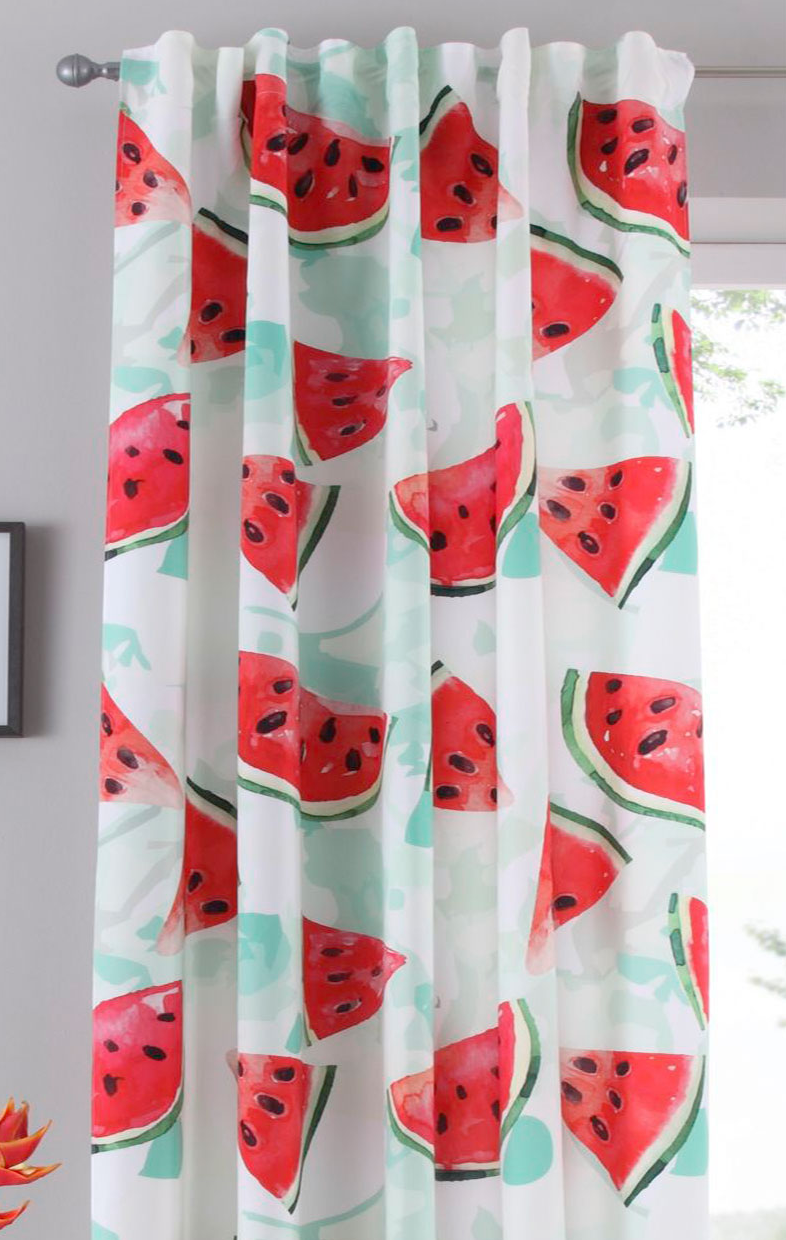 Vorhang Schal blickdicht verdeckte Schlaufen Universalband Digitaldruck (Höhe x Breite cm) 20490 Vorhang 20490melone_2024-05-02T11_15_43.302Z | Gardinenbox.de