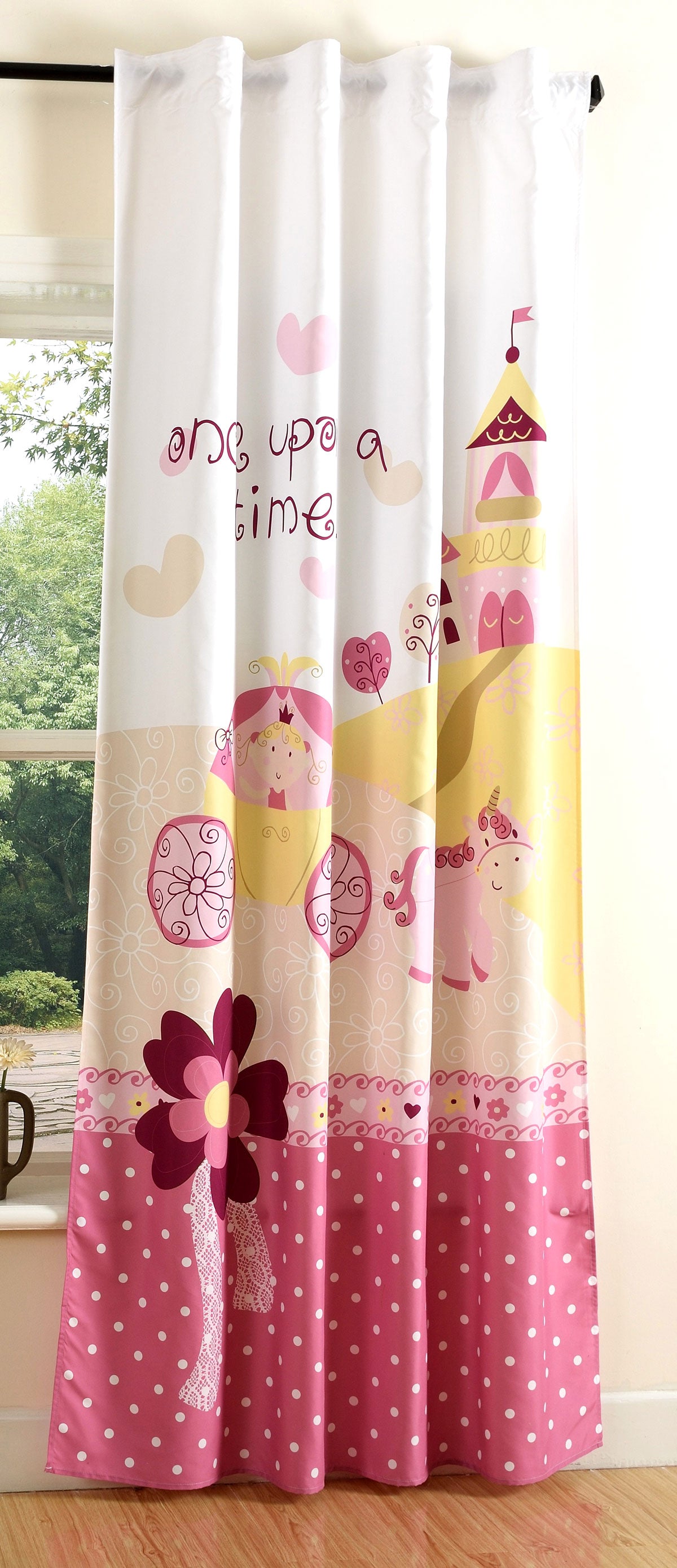 Vorhang Schal blickdicht verdeckte Schlaufen Universalband Digitaldruck (Höhe x Breite cm) 20490 Prinzessin Vorhang 20490prinzessin | Gardinenbox.de