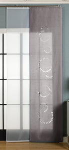 2er-Pack Schiebegardine Flächenvorhang Avila Lasercut Wildseide Optik Voile  cm (HxB) inkl. Paneelwagen und Beschwerungsstangen 165610 - Gardinenbox.de - 