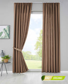 2er Set Bio Organic Vorhänge Reine Baumwolle Blickdicht Gardinen Verdeckte Schlaufen Gardinenband Pflegeleicht 202086 Taupe HxB 225x145 cm Vorhang Set 2er_Set_Bio_Organic_Vorhange_Reine_Baumwolle_Blickdicht_Gardinen_Verdeckte_Schlaufen_Gardinenband_Pflegeleicht_202086_-_Gardinenbox.de_-_-3669375 | Gardinenbox.de
