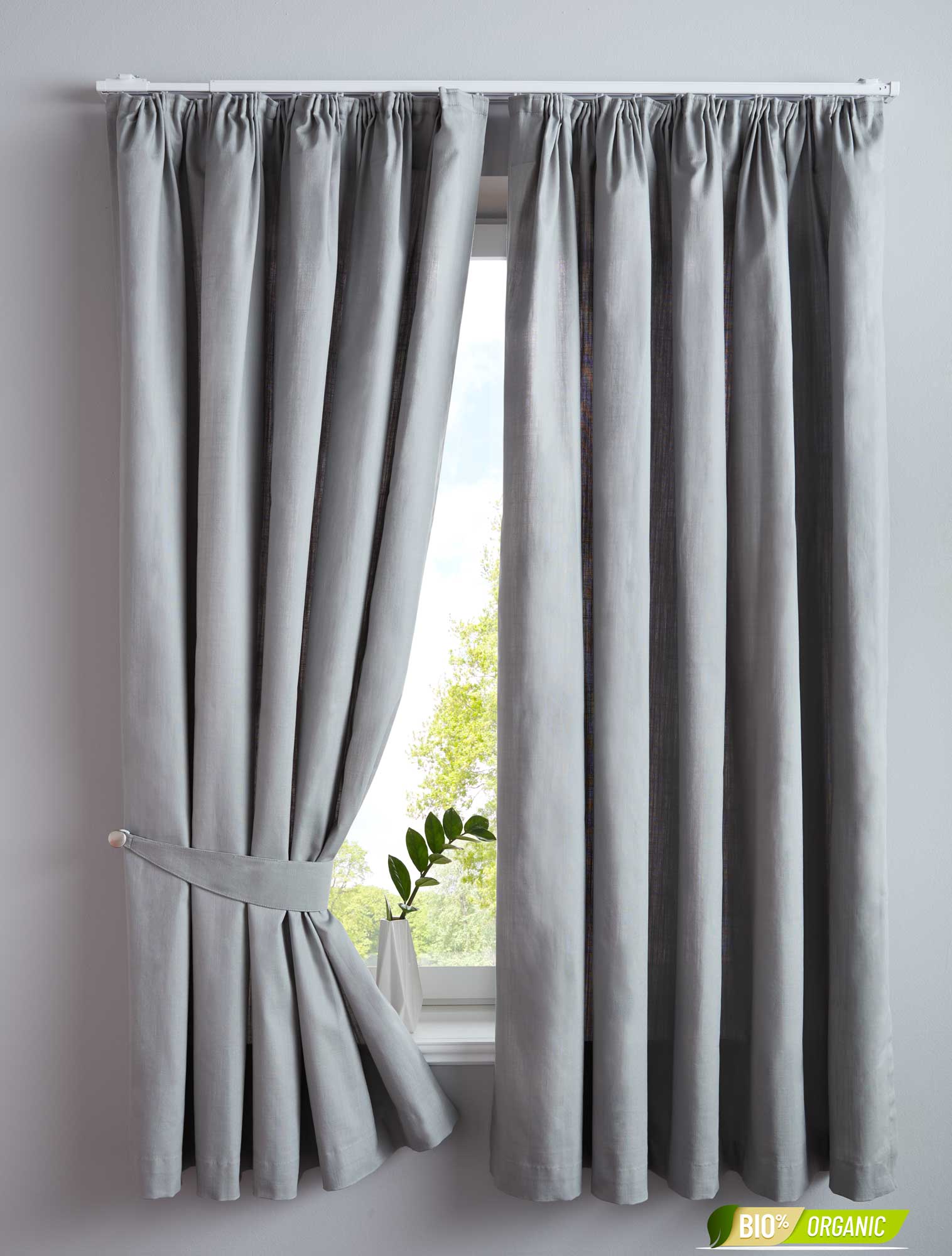 2er Set Bio Organic Vorhänge Reine Baumwolle Blickdicht Gardinen Verdeckte Schlaufen Gardinenband Pflegeleicht 202086 Grau HxB 160x145 cm Vorhang Set 2er_Set_Bio_Organic_Vorhange_Reine_Baumwolle_Blickdicht_Gardinen_Verdeckte_Schlaufen_Gardinenband_Pflegeleicht_202086_-_Gardinenbox.de_-_-3669449 | Gardinenbox.de