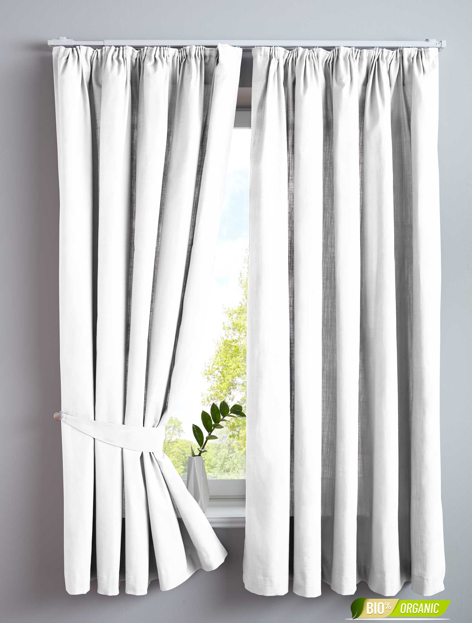 2er Set Bio Organic Vorhänge Reine Baumwolle Blickdicht Gardinen Verdeckte Schlaufen Gardinenband Pflegeleicht 202086 Weiß HxB 160x145 cm Vorhang Set 2er_Set_Bio_Organic_Vorhange_Reine_Baumwolle_Blickdicht_Gardinen_Verdeckte_Schlaufen_Gardinenband_Pflegeleicht_202086_-_Gardinenbox.de_-_-3669575 | Gardinenbox.de