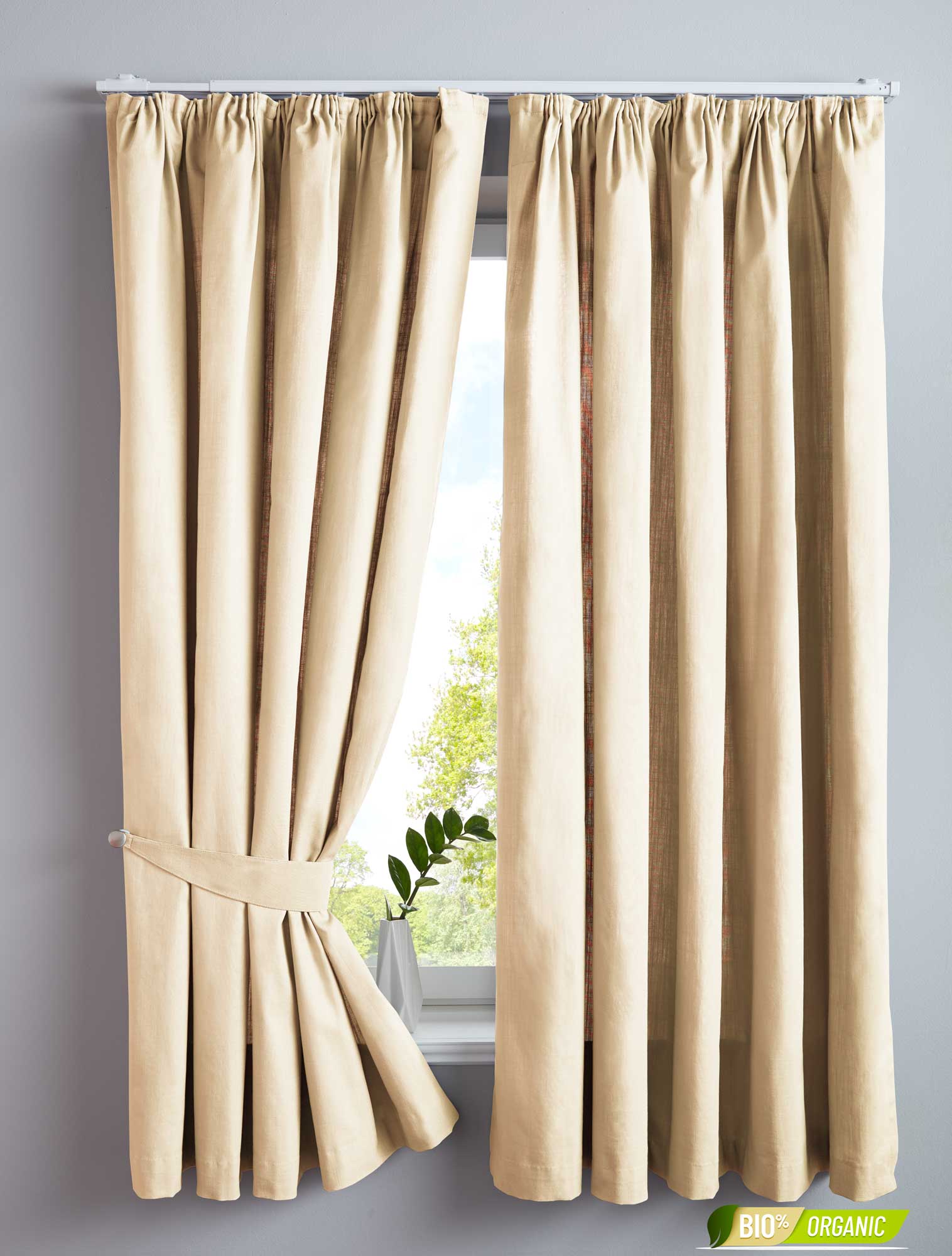2er Set Bio Organic Vorhänge Reine Baumwolle Blickdicht Gardinen Verdeckte Schlaufen Gardinenband Pflegeleicht 202086 Beige HxB 160x145 cm Vorhang Set 2er_Set_Bio_Organic_Vorhange_Reine_Baumwolle_Blickdicht_Gardinen_Verdeckte_Schlaufen_Gardinenband_Pflegeleicht_202086_-_Gardinenbox.de_-_-3669635 | Gardinenbox.de