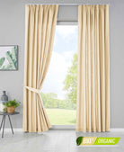 2er Set Bio Organic Vorhänge Reine Baumwolle Blickdicht Gardinen Verdeckte Schlaufen Gardinenband Pflegeleicht 202086 Beige HxB 250x145 cm Vorhang Set 2er_Set_Bio_Organic_Vorhange_Reine_Baumwolle_Blickdicht_Gardinen_Verdeckte_Schlaufen_Gardinenband_Pflegeleicht_202086_-_Gardinenbox.de_-_-3669674 | Gardinenbox.de