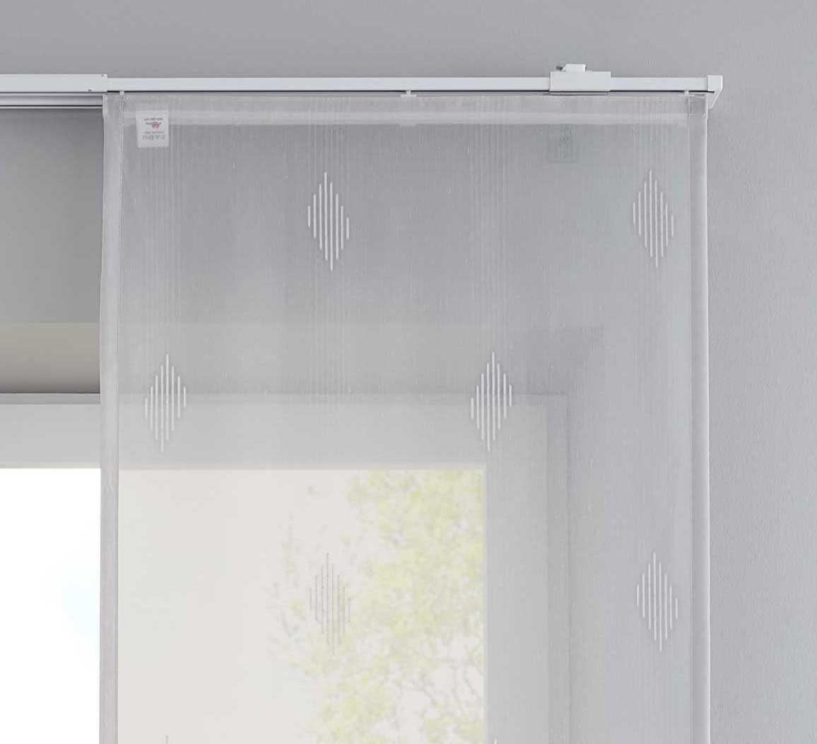 2er Set Flächenvorhänge »Bitlis« Voile Jacquard Musterung Schiebegardinen Raumteiler Wohnzimmer 202080-2 - Gardinenbox.de - 